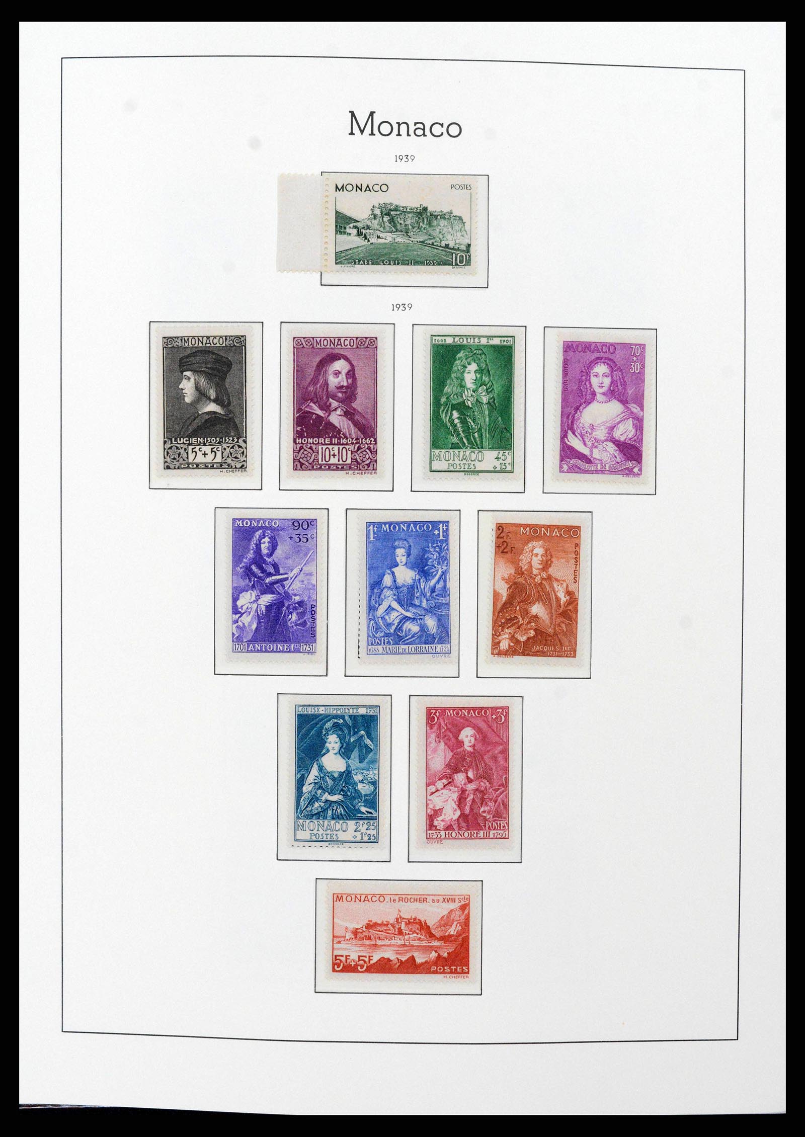 38575 0019 - Postzegelverzameling 38575 Monaco compleet 1885-1981.