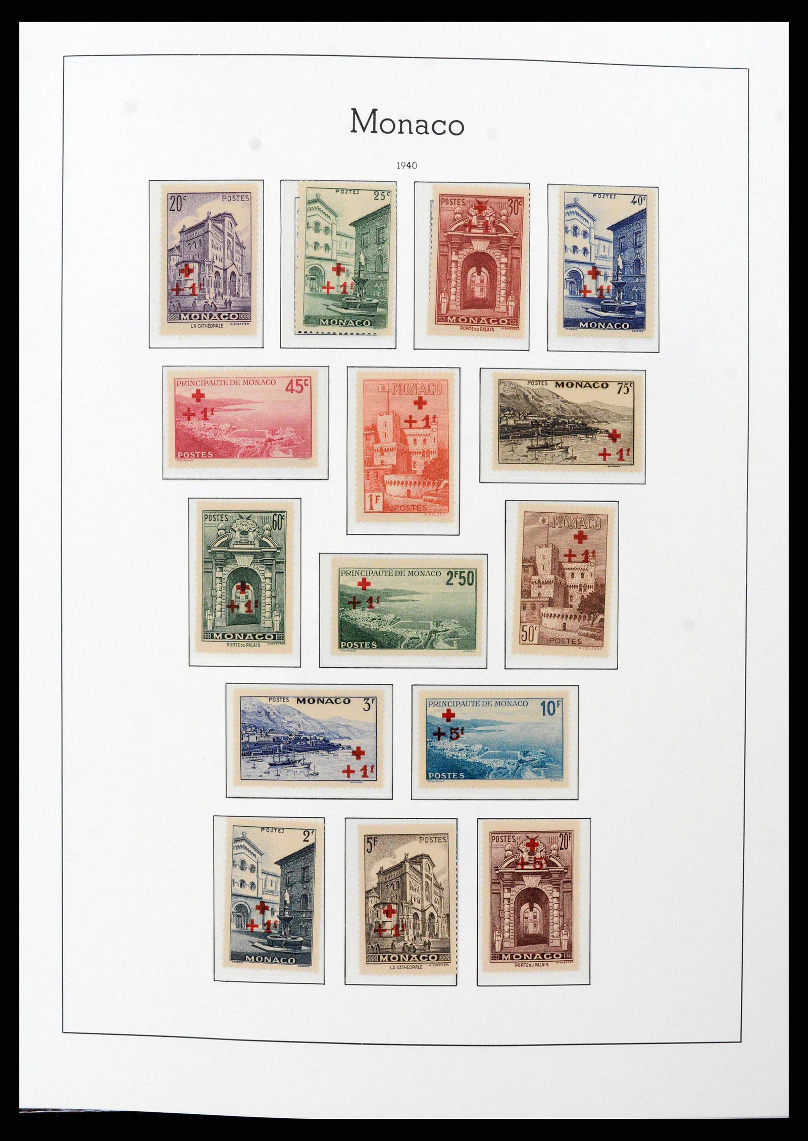 38575 0020 - Postzegelverzameling 38575 Monaco compleet 1885-1981.