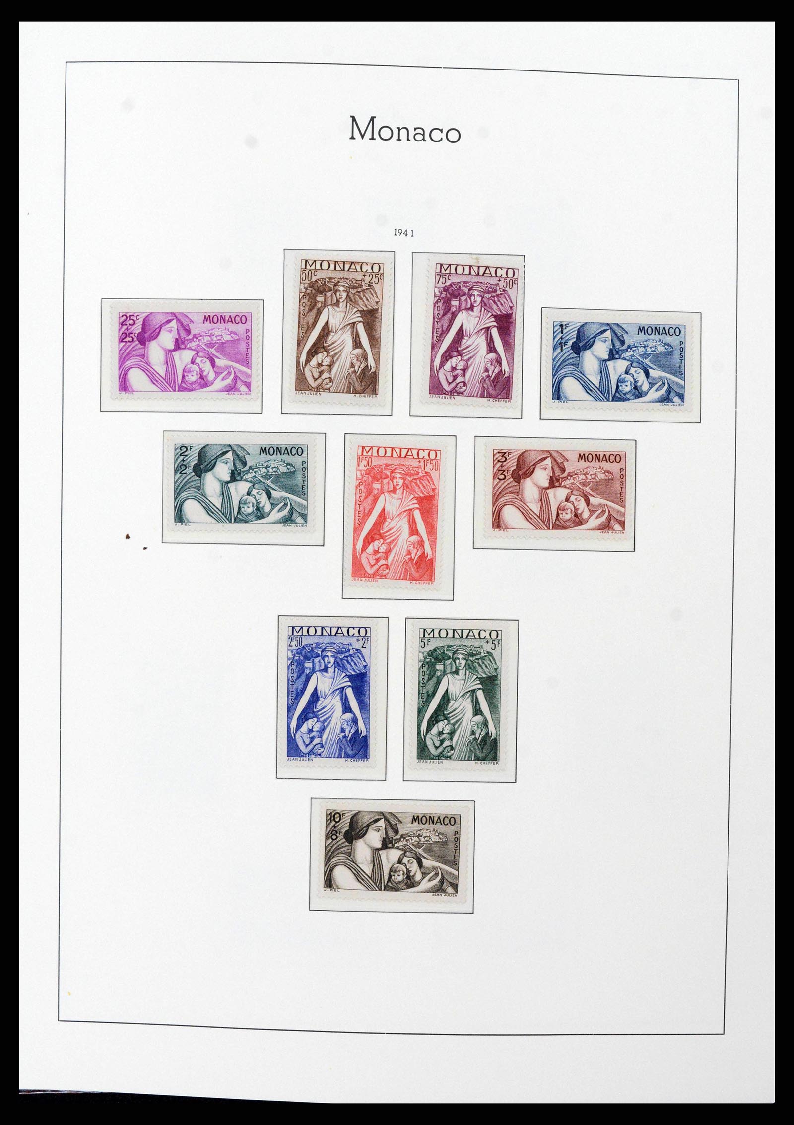 38575 0021 - Postzegelverzameling 38575 Monaco compleet 1885-1981.