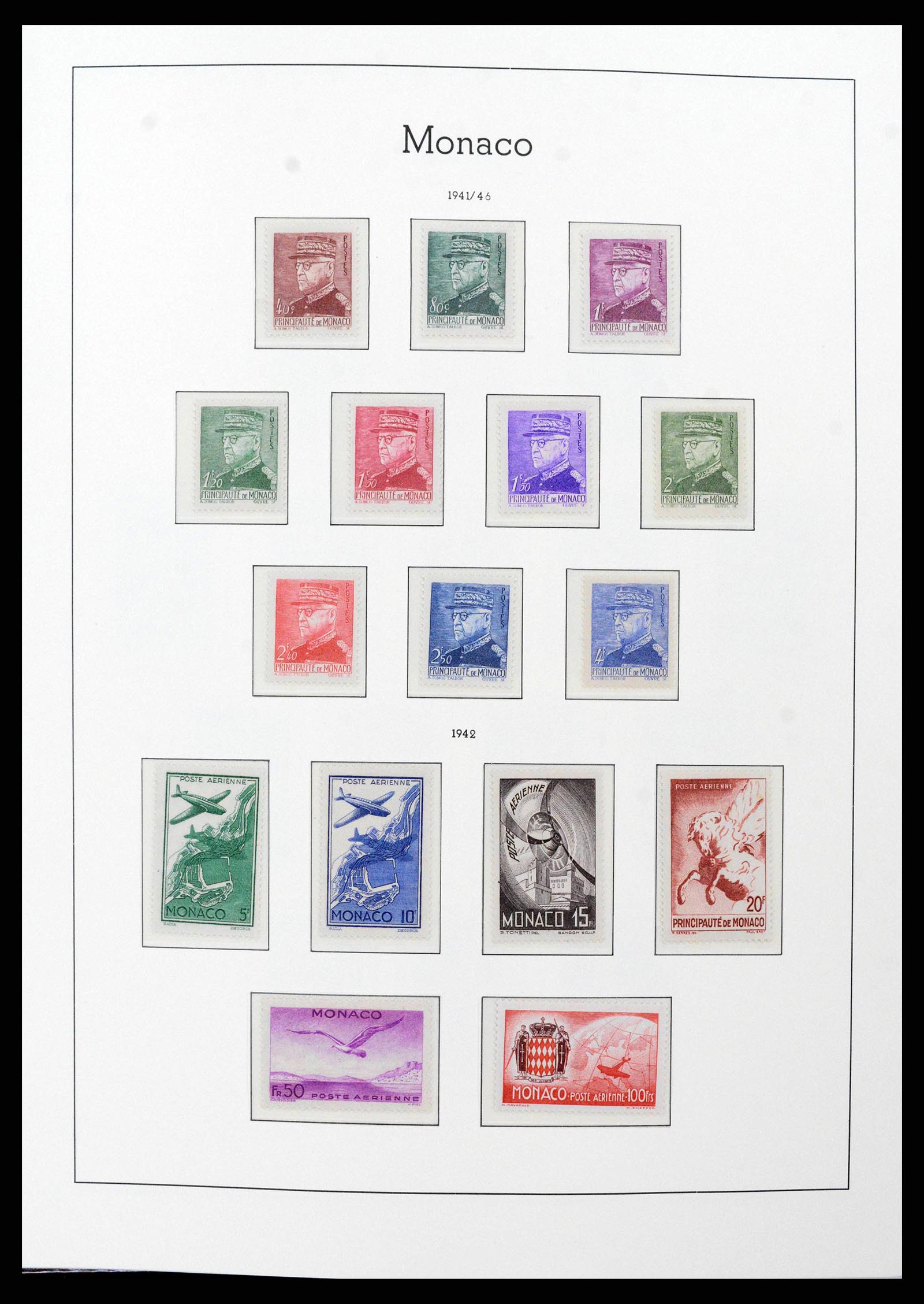 38575 0022 - Postzegelverzameling 38575 Monaco compleet 1885-1981.