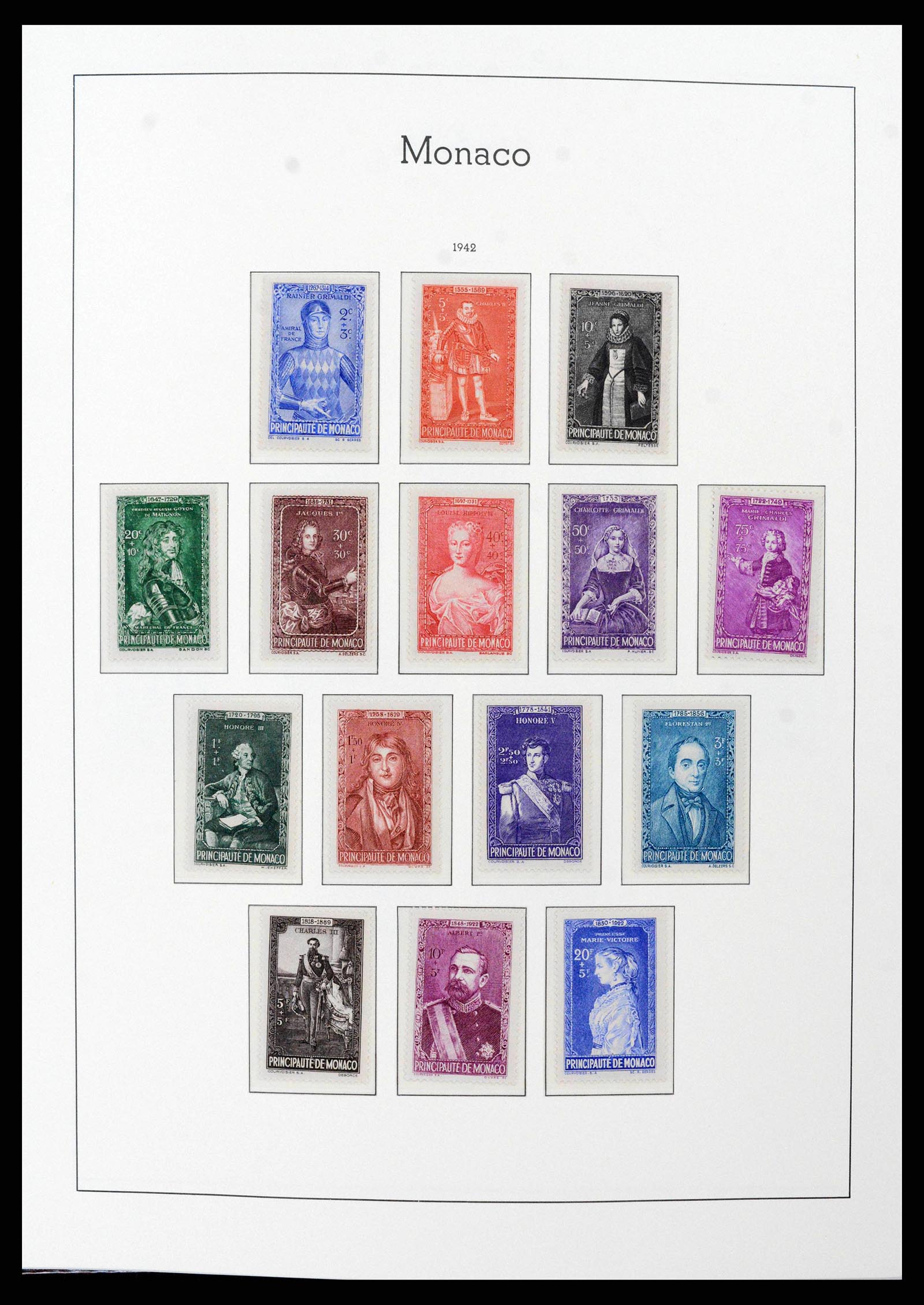 38575 0023 - Postzegelverzameling 38575 Monaco compleet 1885-1981.