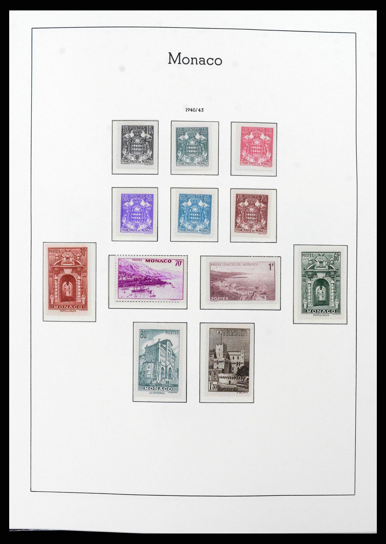 38575 0024 - Postzegelverzameling 38575 Monaco compleet 1885-1981.