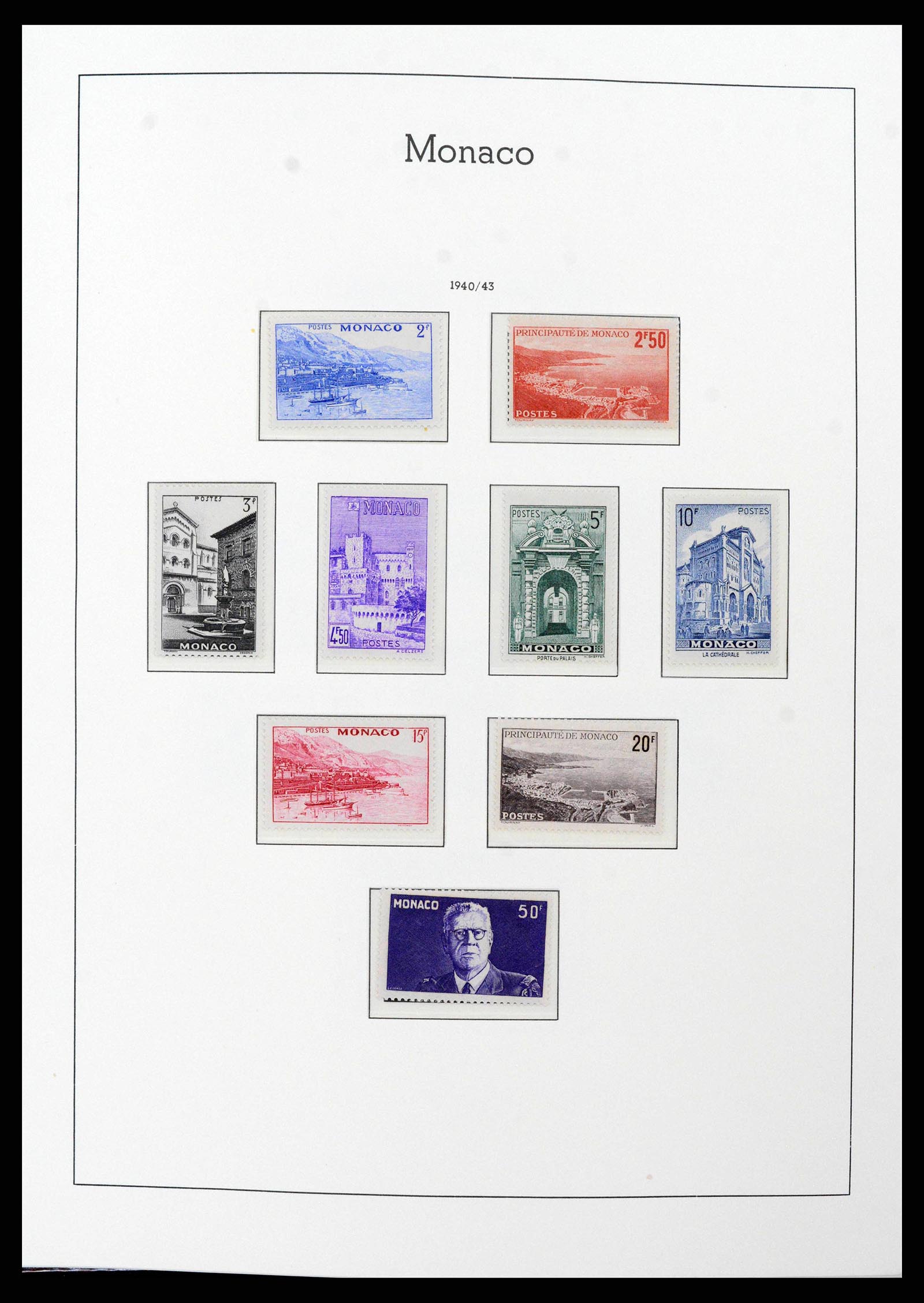 38575 0025 - Stamp collection 38575 Monaco complete collection 1885-1981.