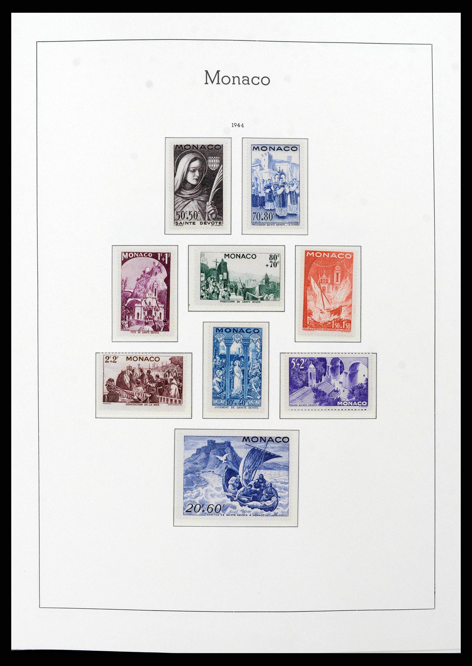 38575 0026 - Stamp collection 38575 Monaco complete collection 1885-1981.