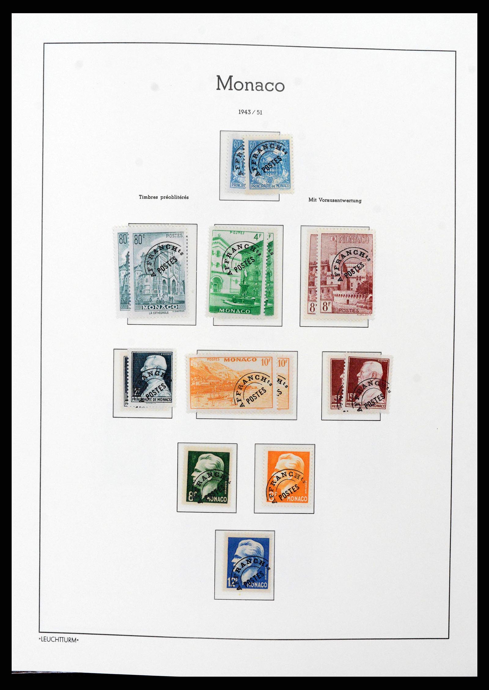 38575 0027 - Postzegelverzameling 38575 Monaco compleet 1885-1981.