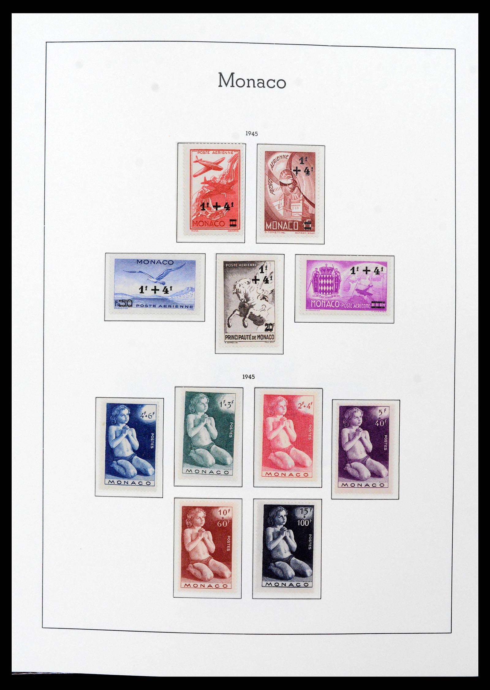 38575 0028 - Postzegelverzameling 38575 Monaco compleet 1885-1981.