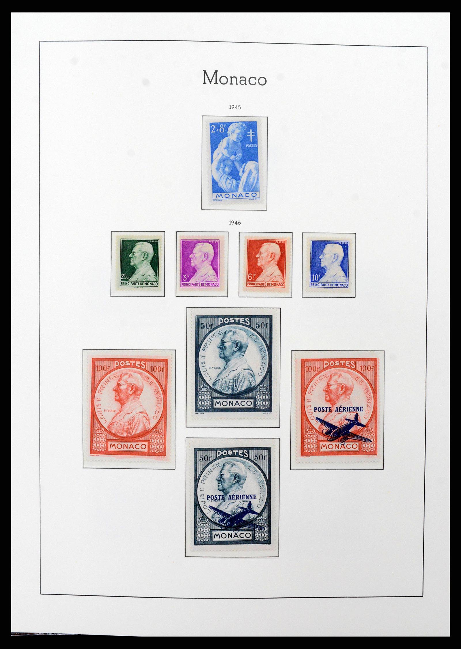 38575 0031 - Postzegelverzameling 38575 Monaco compleet 1885-1981.