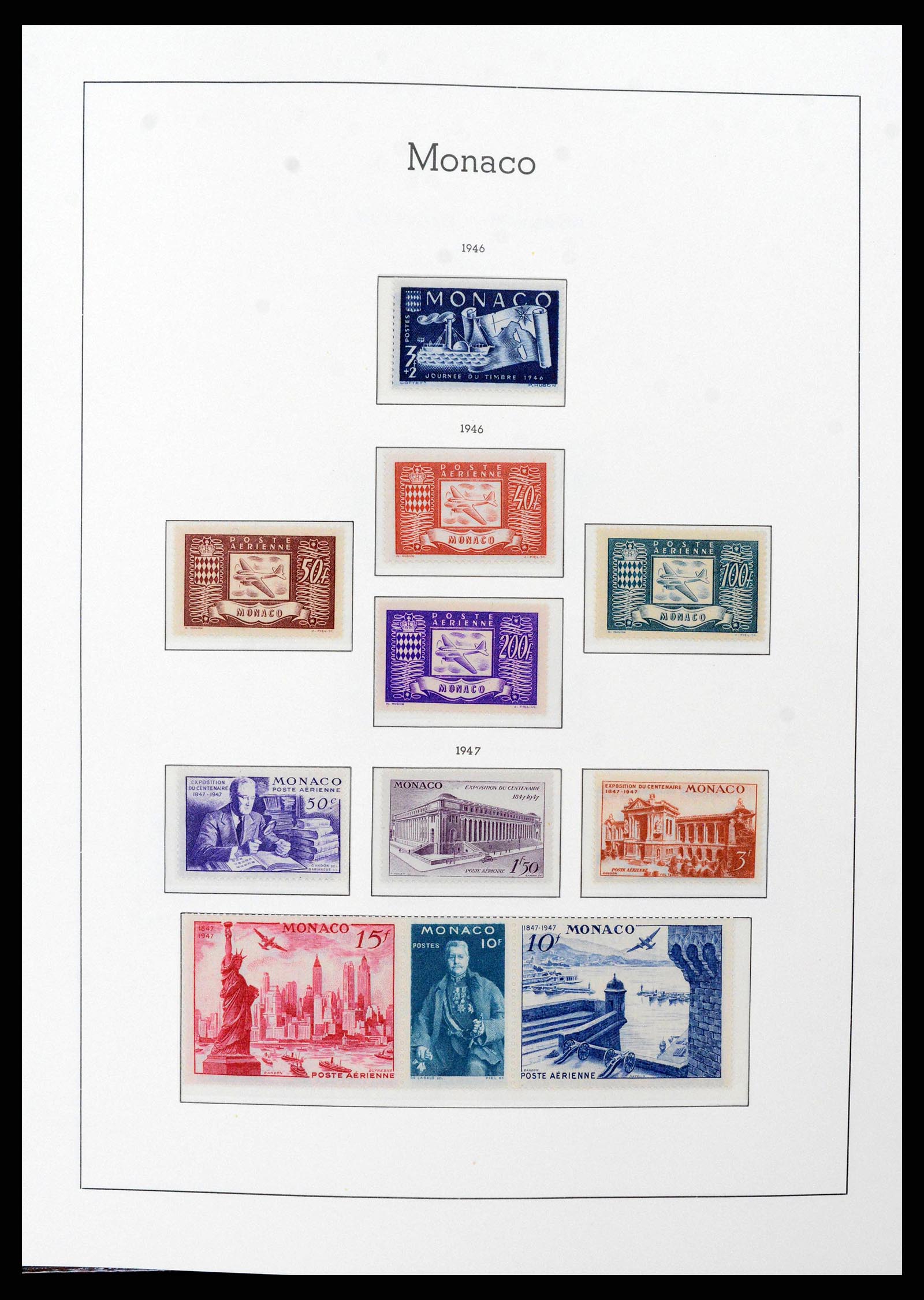38575 0032 - Postzegelverzameling 38575 Monaco compleet 1885-1981.