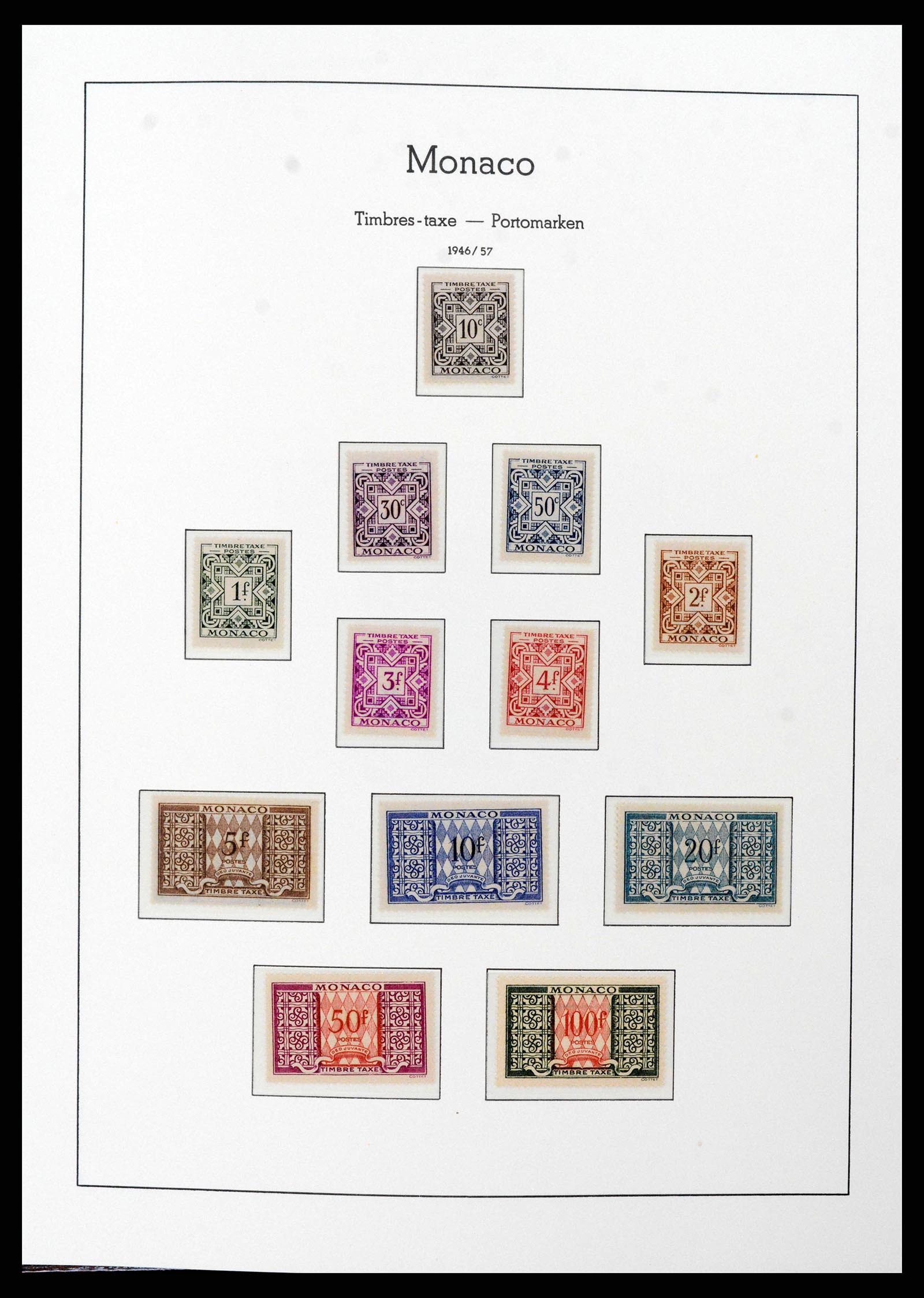 38575 0033 - Postzegelverzameling 38575 Monaco compleet 1885-1981.