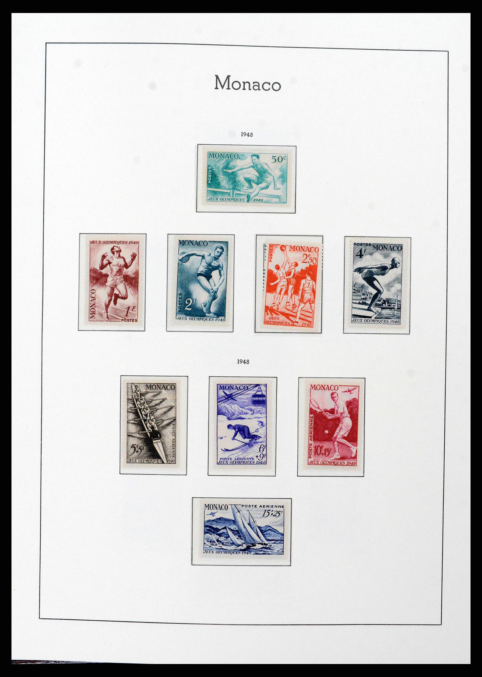 38575 0035 - Postzegelverzameling 38575 Monaco compleet 1885-1981.