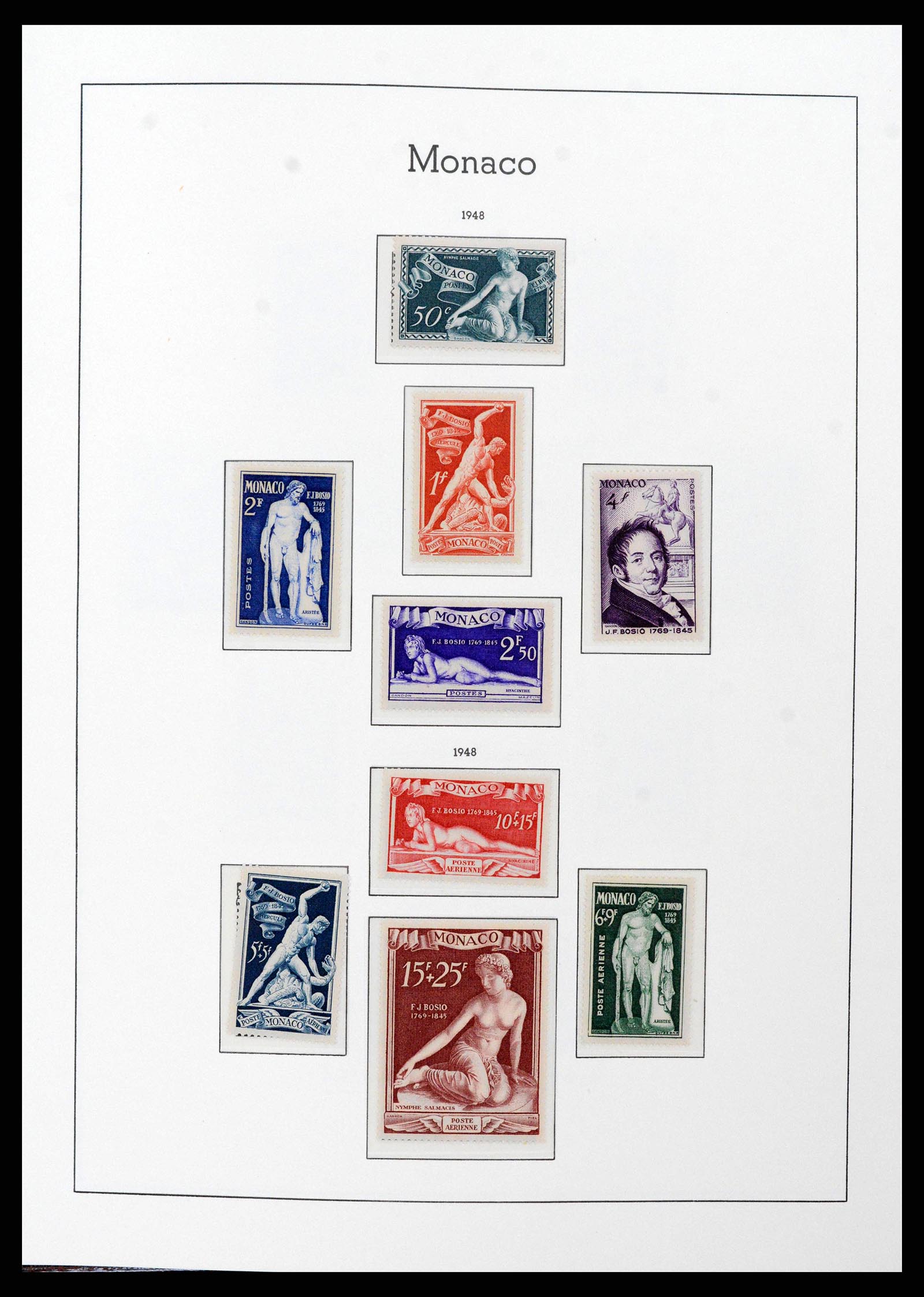38575 0036 - Postzegelverzameling 38575 Monaco compleet 1885-1981.
