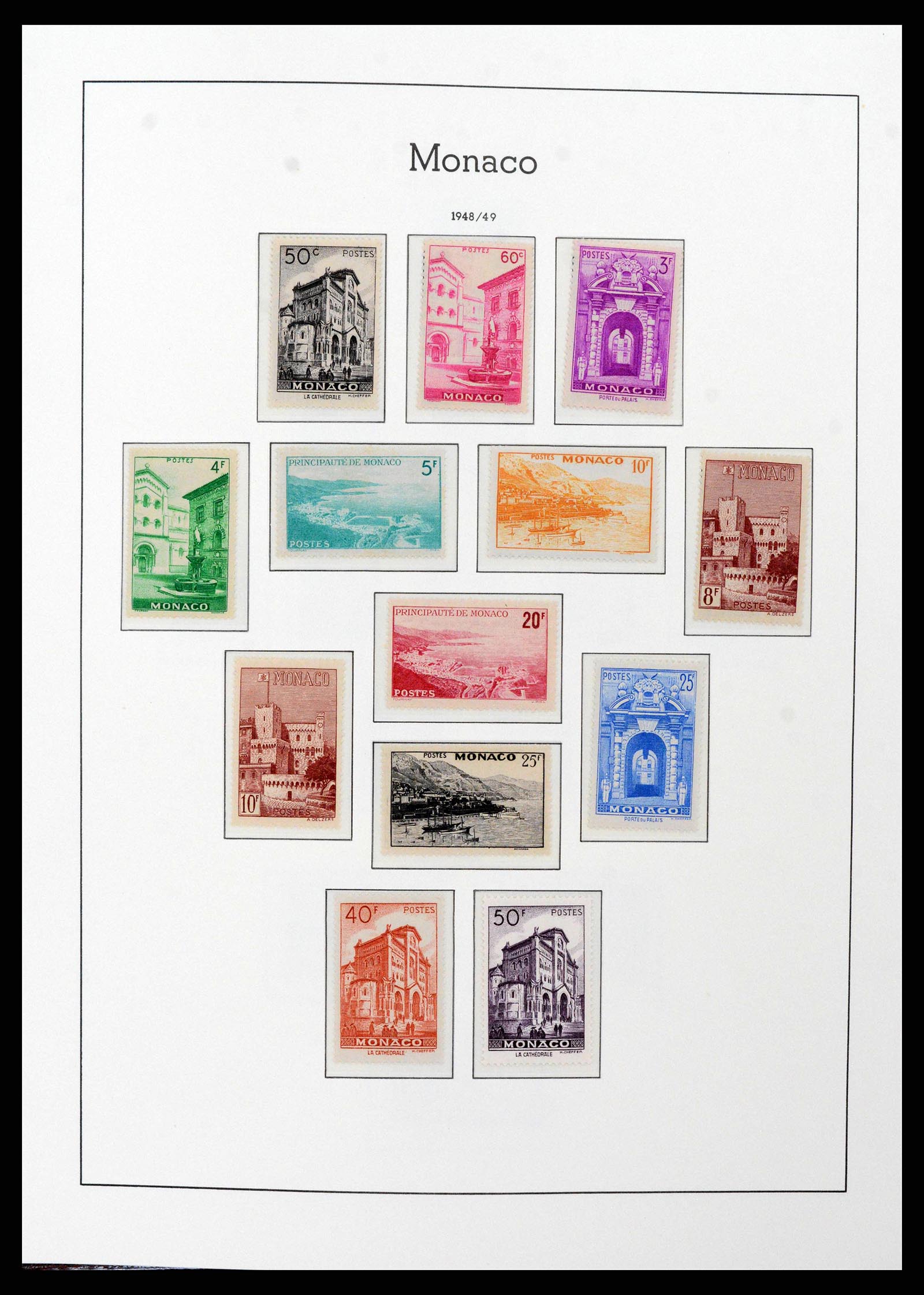38575 0037 - Postzegelverzameling 38575 Monaco compleet 1885-1981.