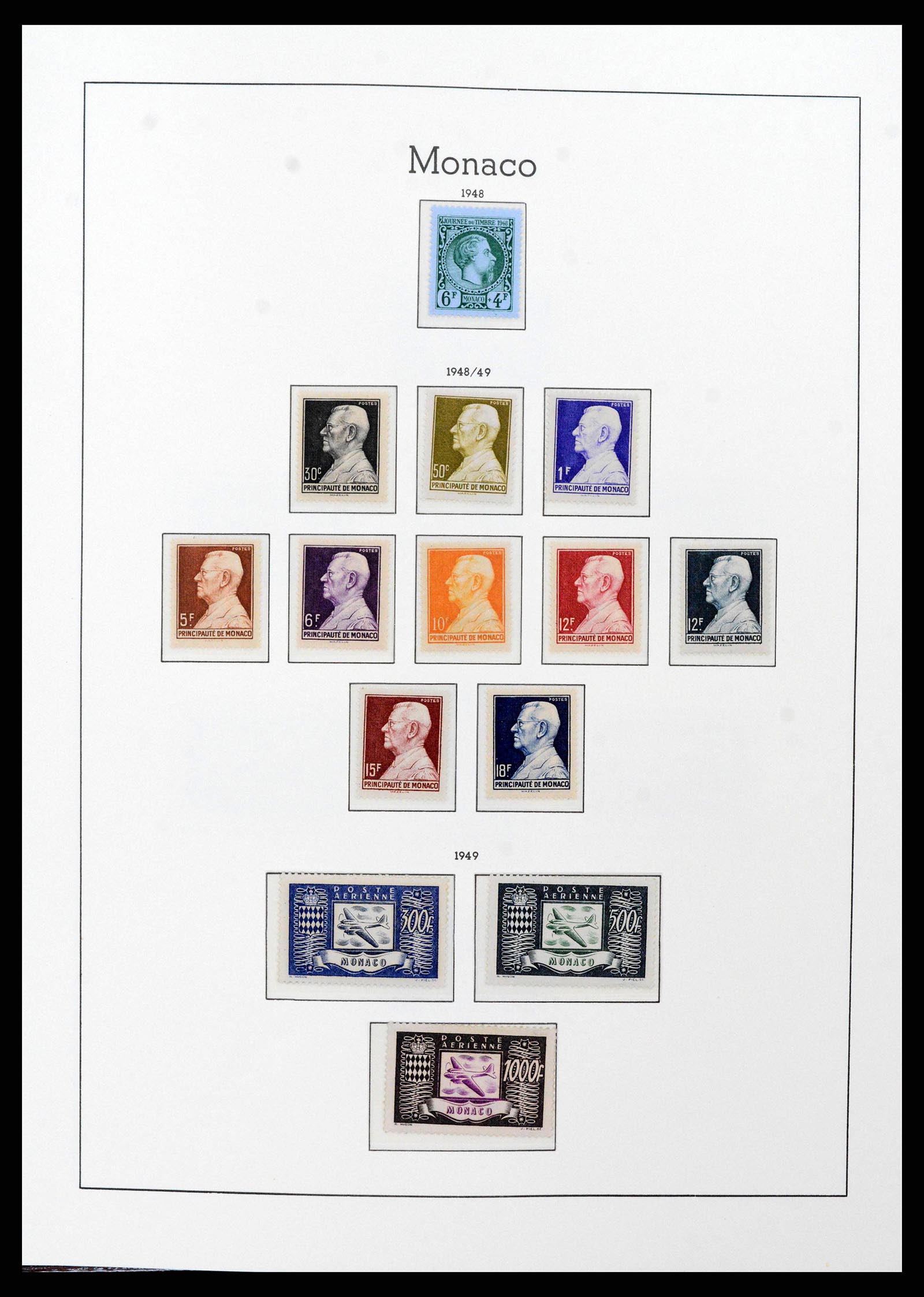 38575 0038 - Postzegelverzameling 38575 Monaco compleet 1885-1981.