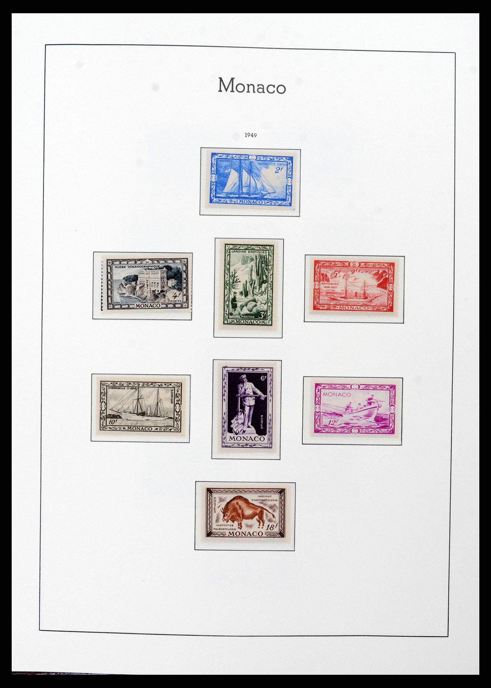 38575 0039 - Postzegelverzameling 38575 Monaco compleet 1885-1981.