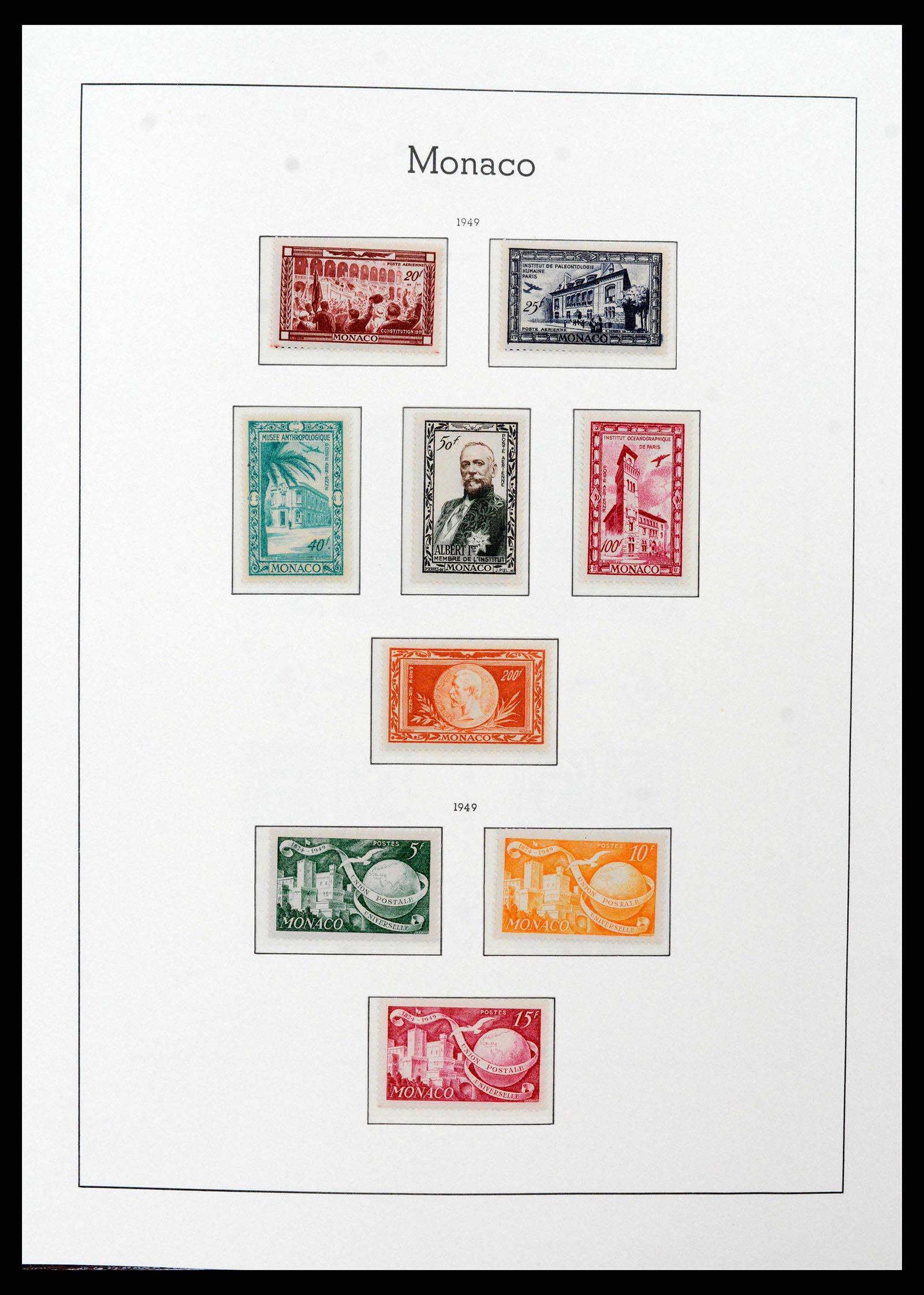 38575 0040 - Postzegelverzameling 38575 Monaco compleet 1885-1981.