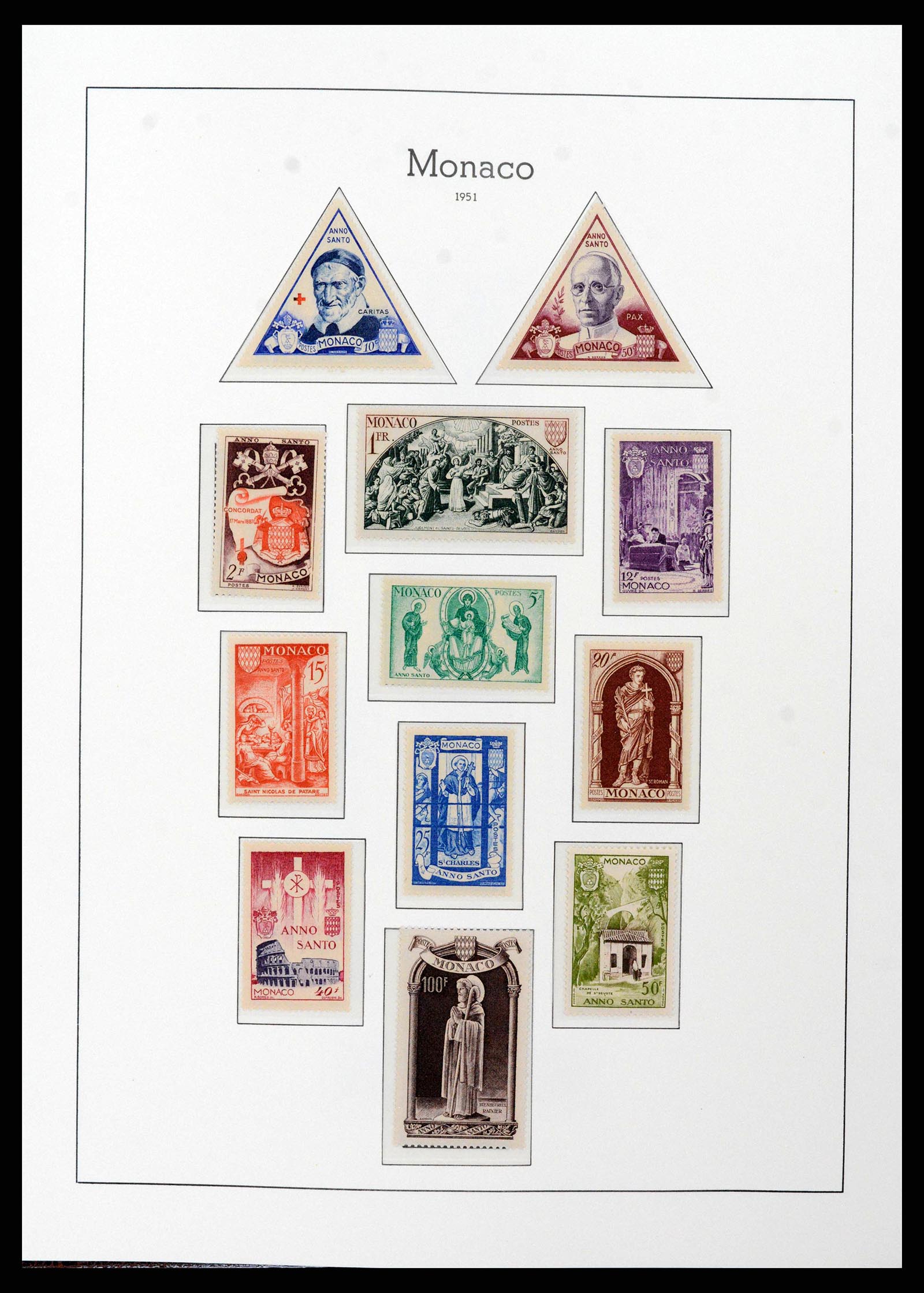 38575 0044 - Stamp collection 38575 Monaco complete collection 1885-1981.