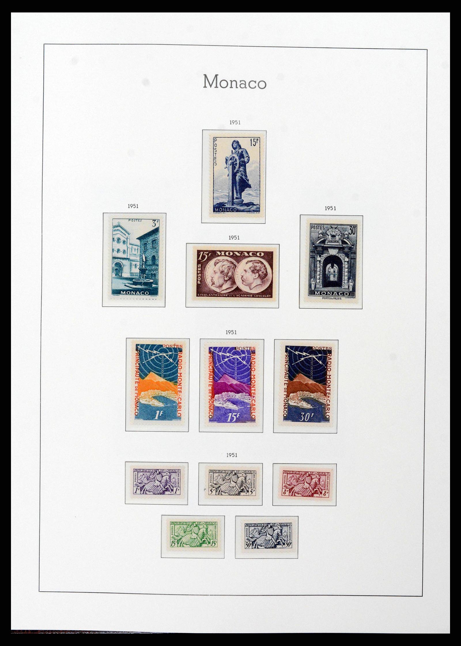 38575 0045 - Stamp collection 38575 Monaco complete collection 1885-1981.