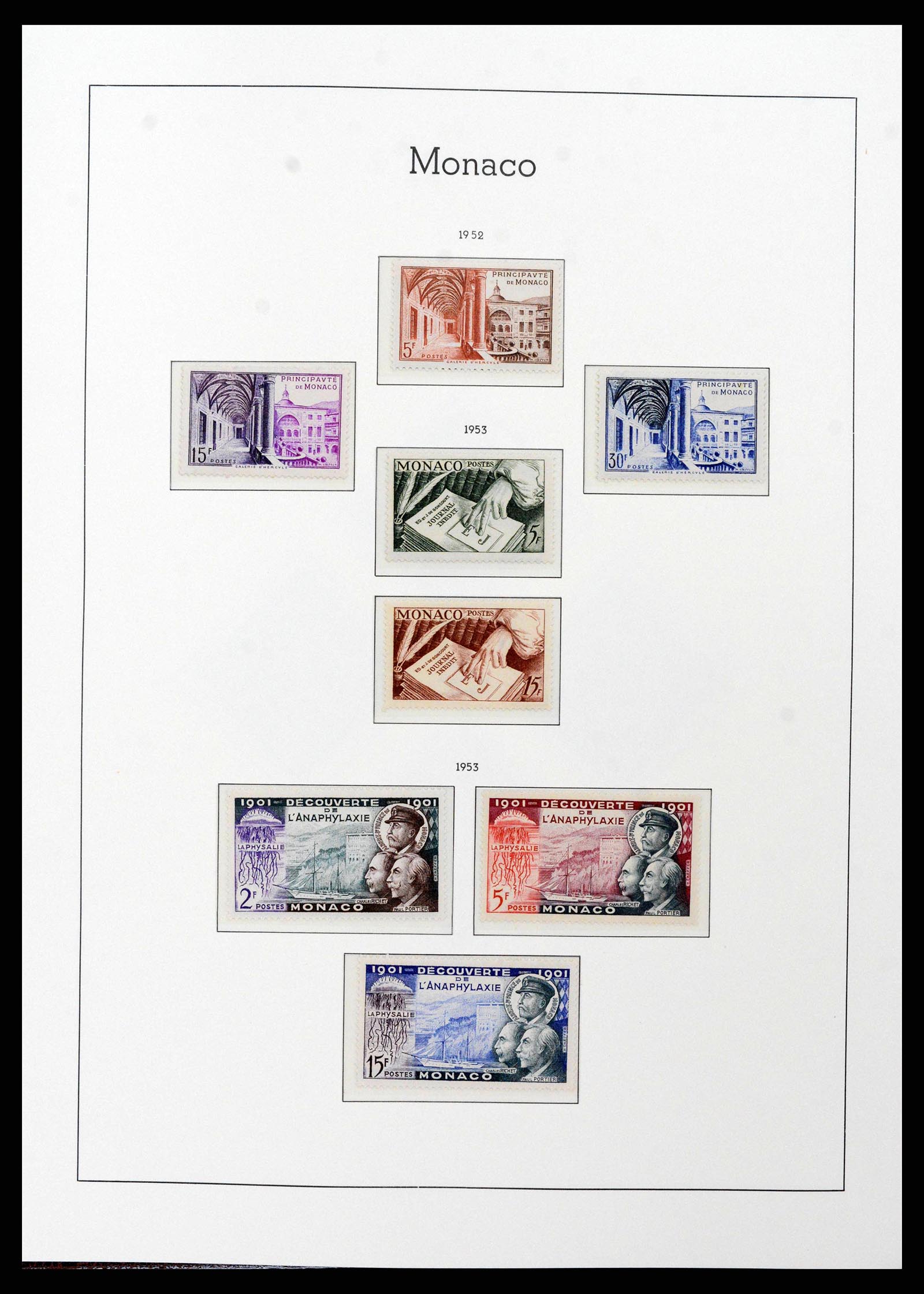 38575 0046 - Stamp collection 38575 Monaco complete collection 1885-1981.