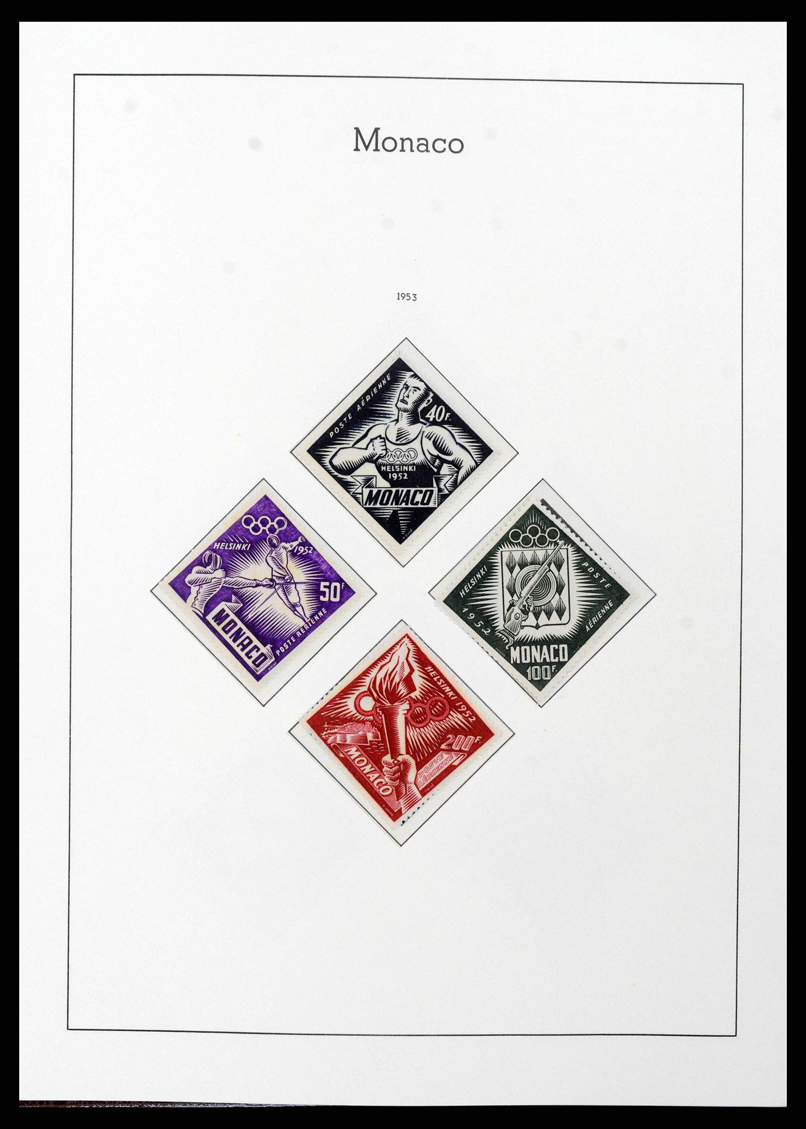 38575 0047 - Stamp collection 38575 Monaco complete collection 1885-1981.