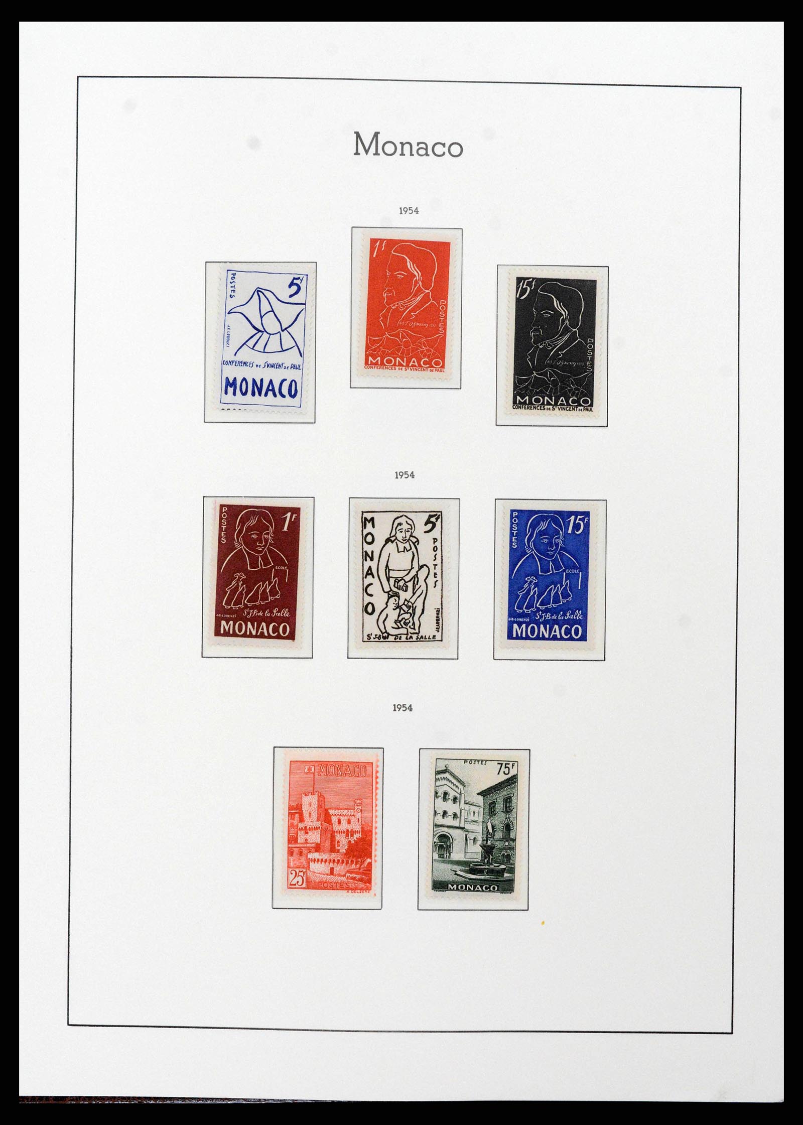 38575 0051 - Stamp collection 38575 Monaco complete collection 1885-1981.