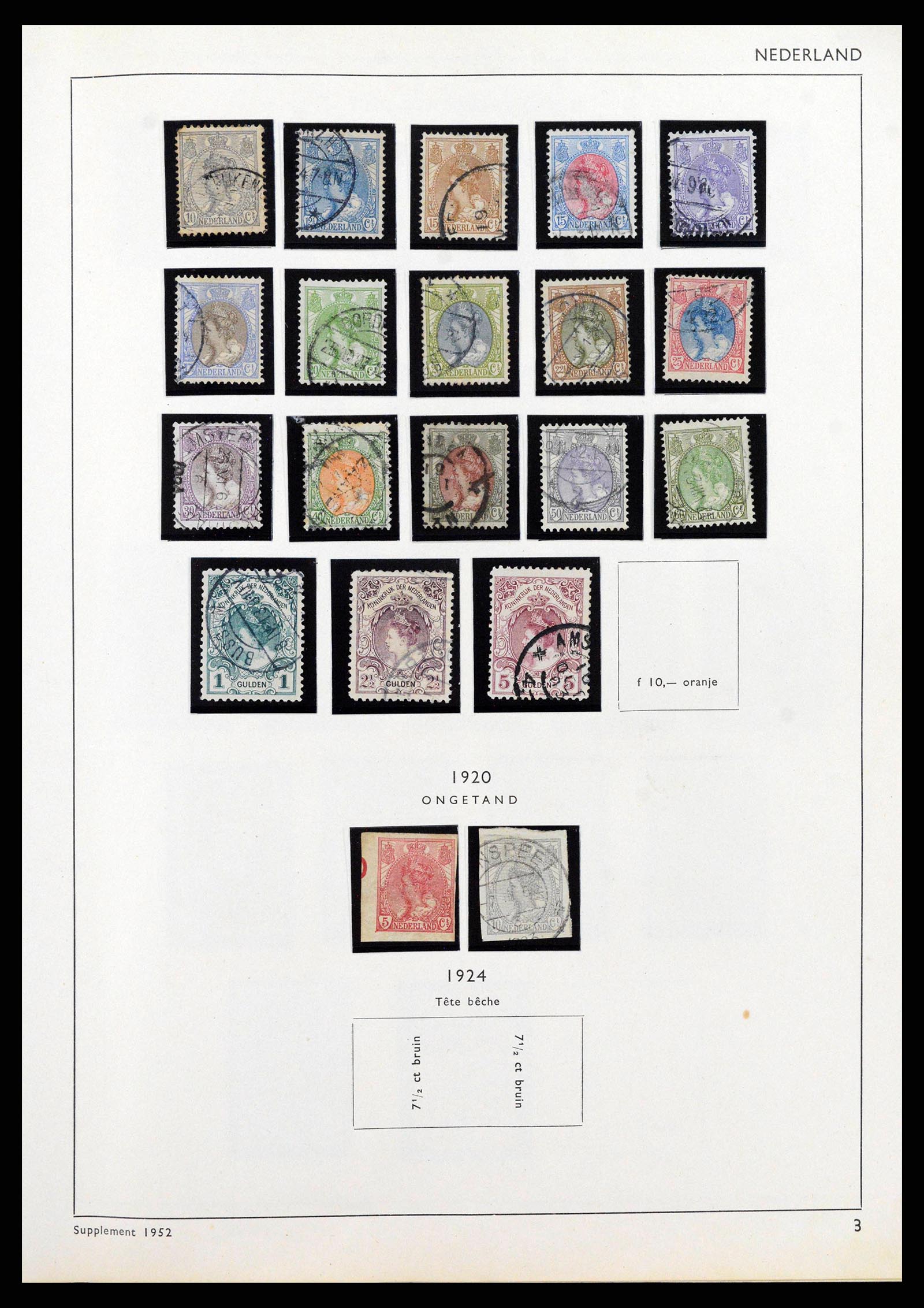 38576 0004 - Postzegelverzameling 38576 Nederland en overzeese gebiedsdelen 1852-1