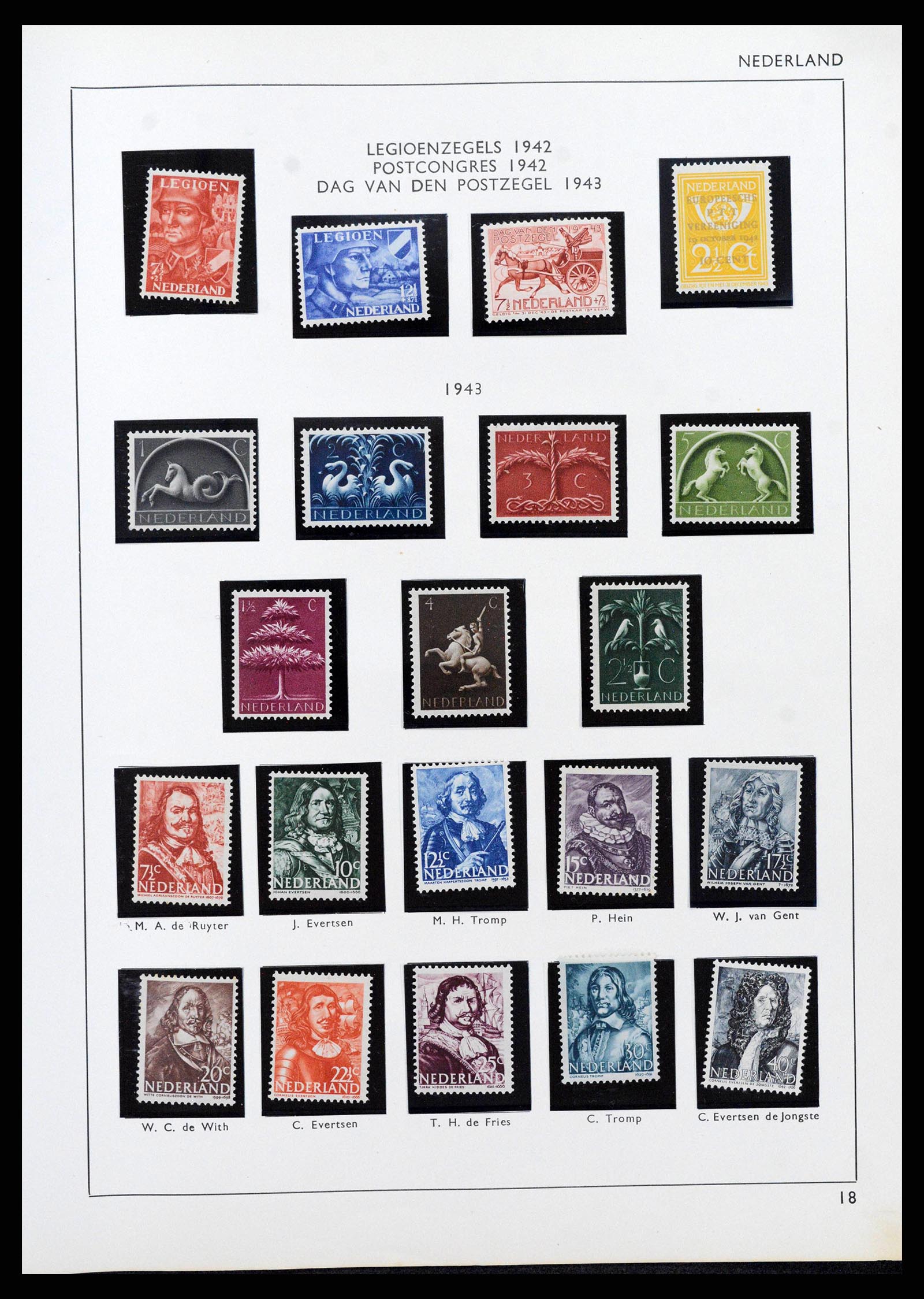 38576 0019 - Postzegelverzameling 38576 Nederland en overzeese gebiedsdelen 1852-1
