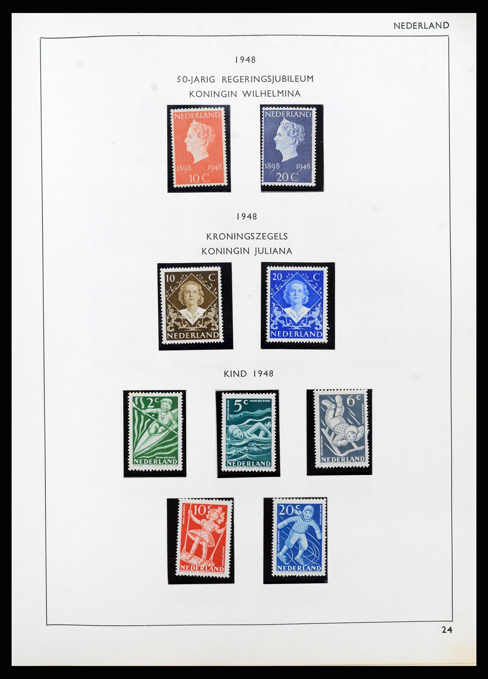 38576 0025 - Postzegelverzameling 38576 Nederland en overzeese gebiedsdelen 1852-1