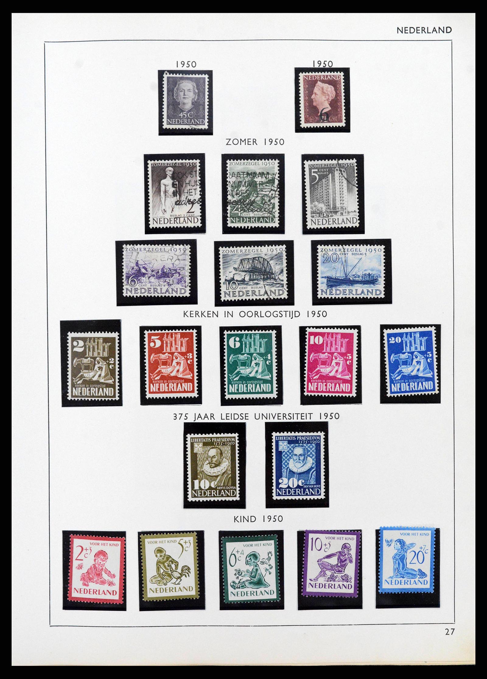 38576 0028 - Postzegelverzameling 38576 Nederland en overzeese gebiedsdelen 1852-1