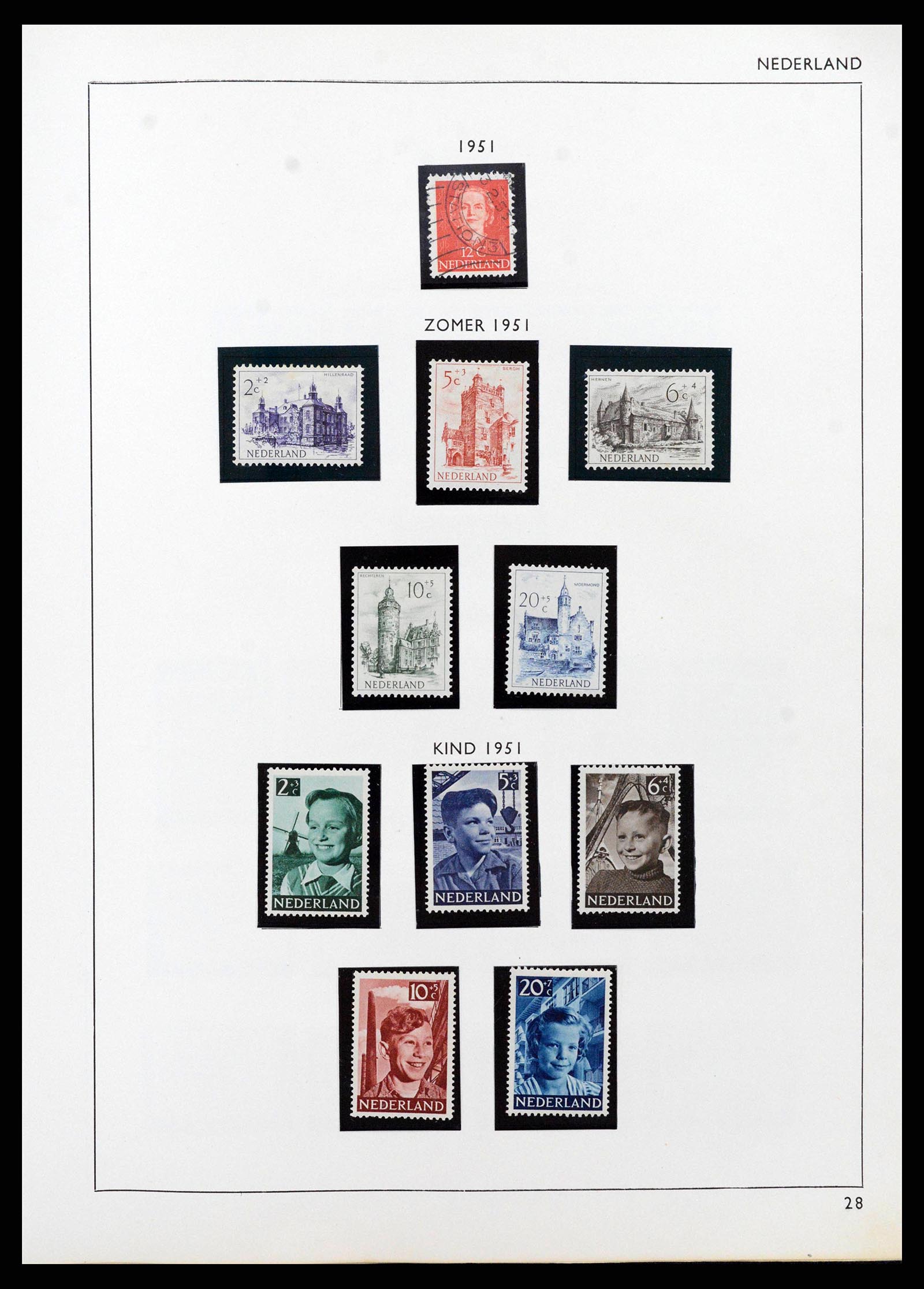 38576 0029 - Postzegelverzameling 38576 Nederland en overzeese gebiedsdelen 1852-1