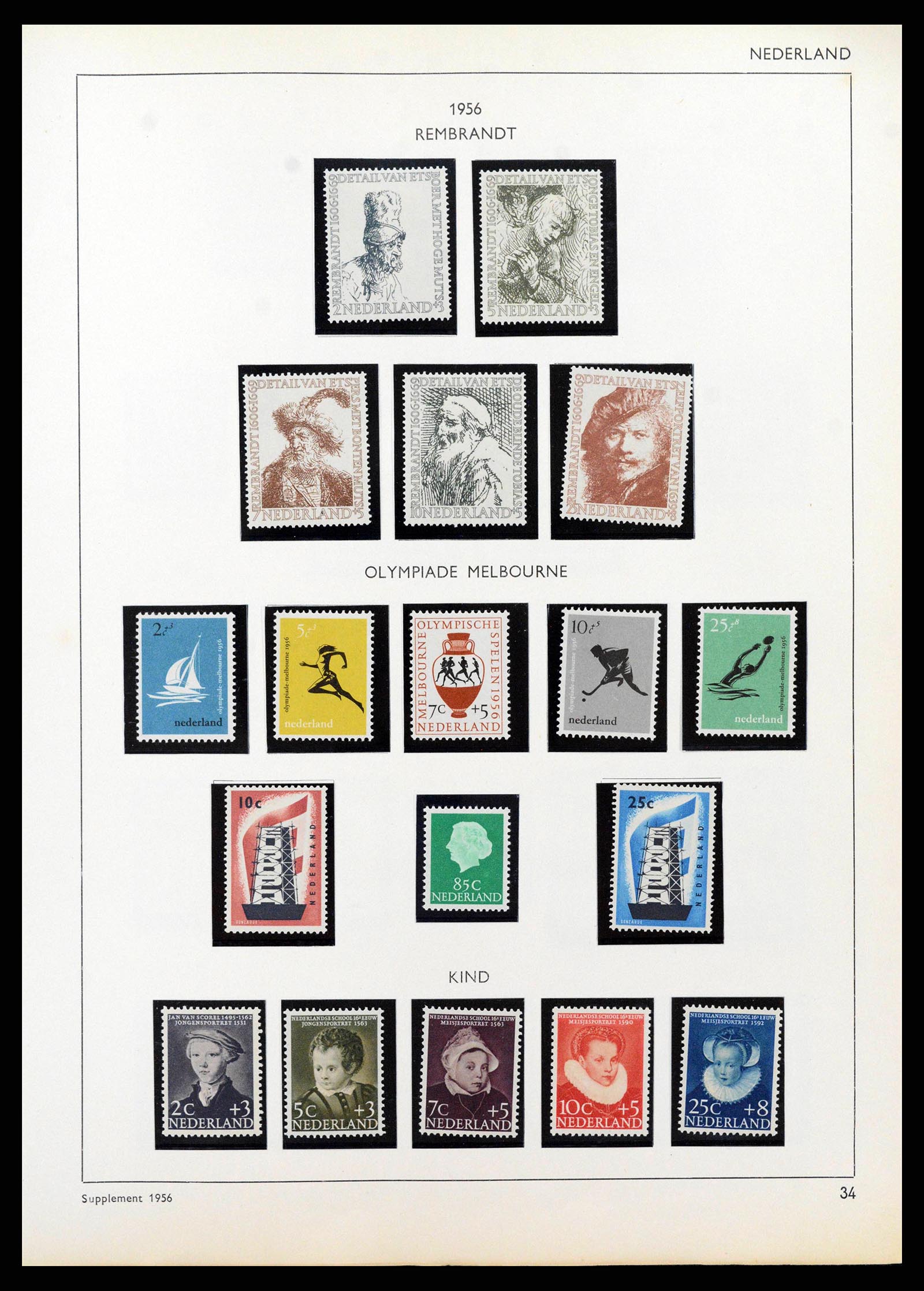 38576 0035 - Postzegelverzameling 38576 Nederland en overzeese gebiedsdelen 1852-1