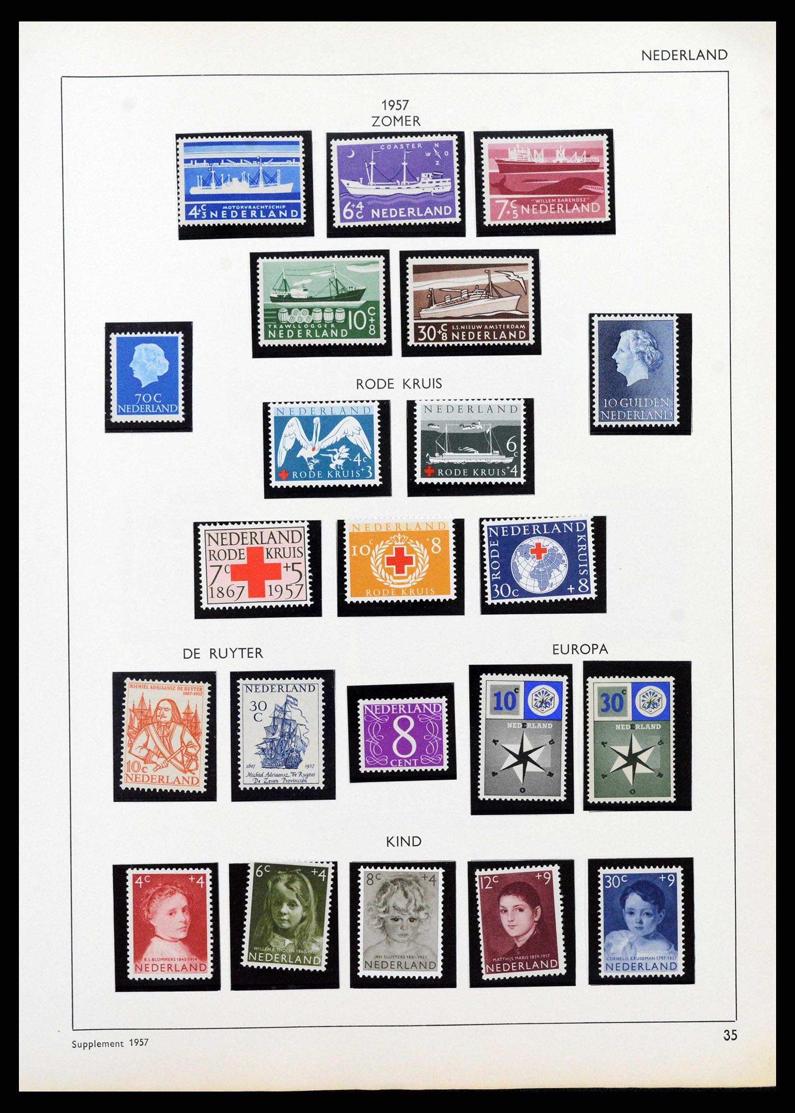 38576 0036 - Postzegelverzameling 38576 Nederland en overzeese gebiedsdelen 1852-1