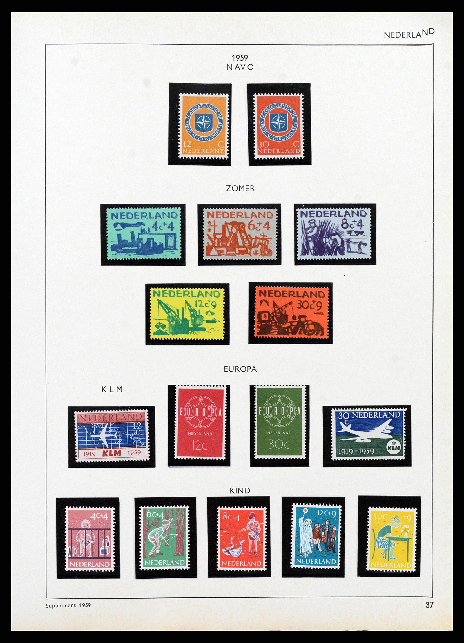 38576 0038 - Postzegelverzameling 38576 Nederland en overzeese gebiedsdelen 1852-1
