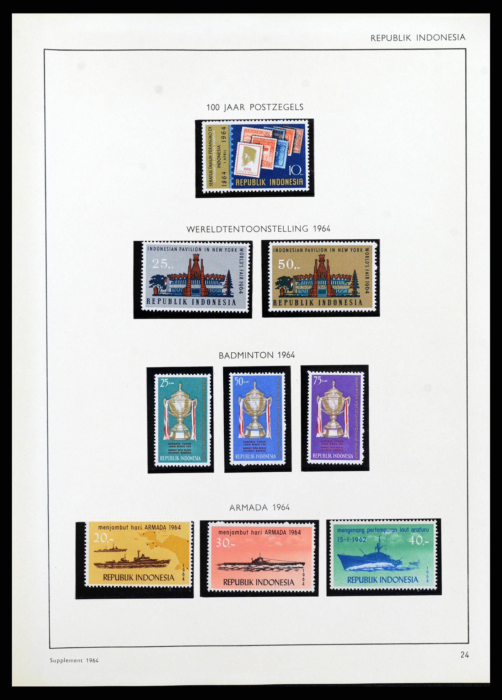 38576 0136 - Stamp collection 38576 Netherlands and territorie 1852-1964.