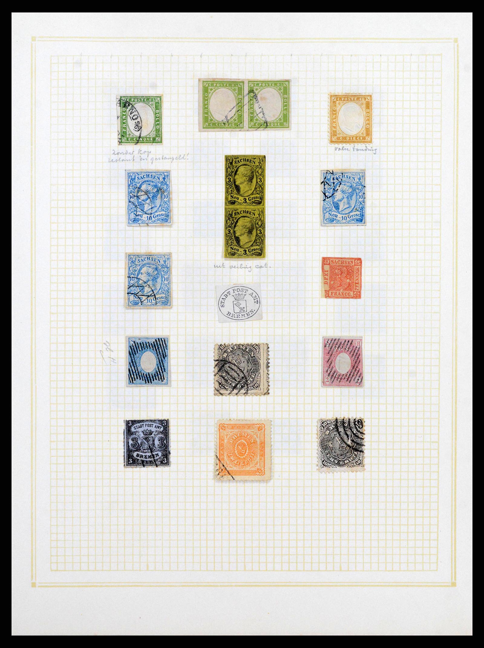 38579 0010 - Stamp collection 38579 World forgeries 1843-1900.