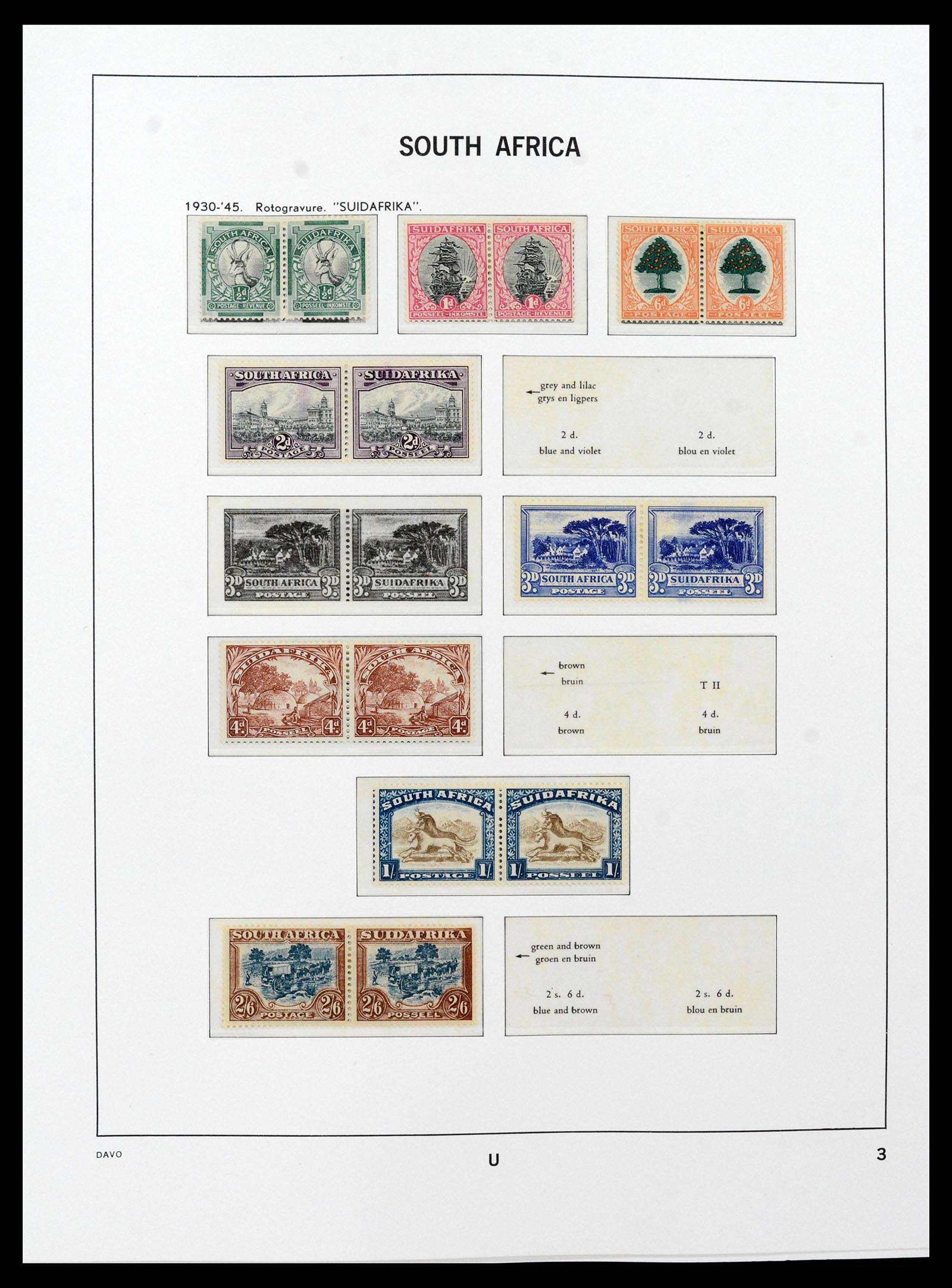 38581 0003 - Stamp collection 38581 South Africa 1910-1999.