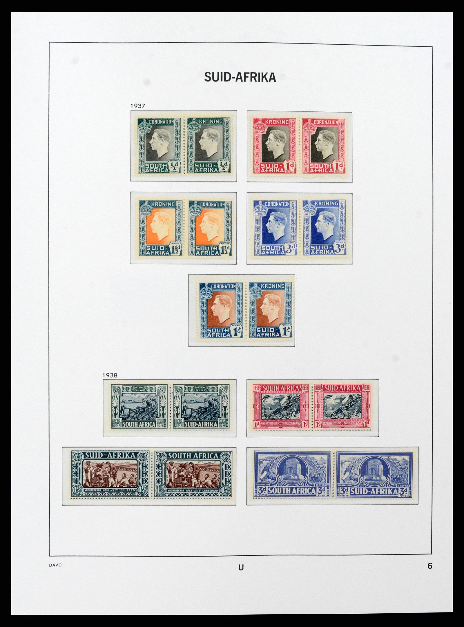 38581 0006 - Stamp collection 38581 South Africa 1910-1999.