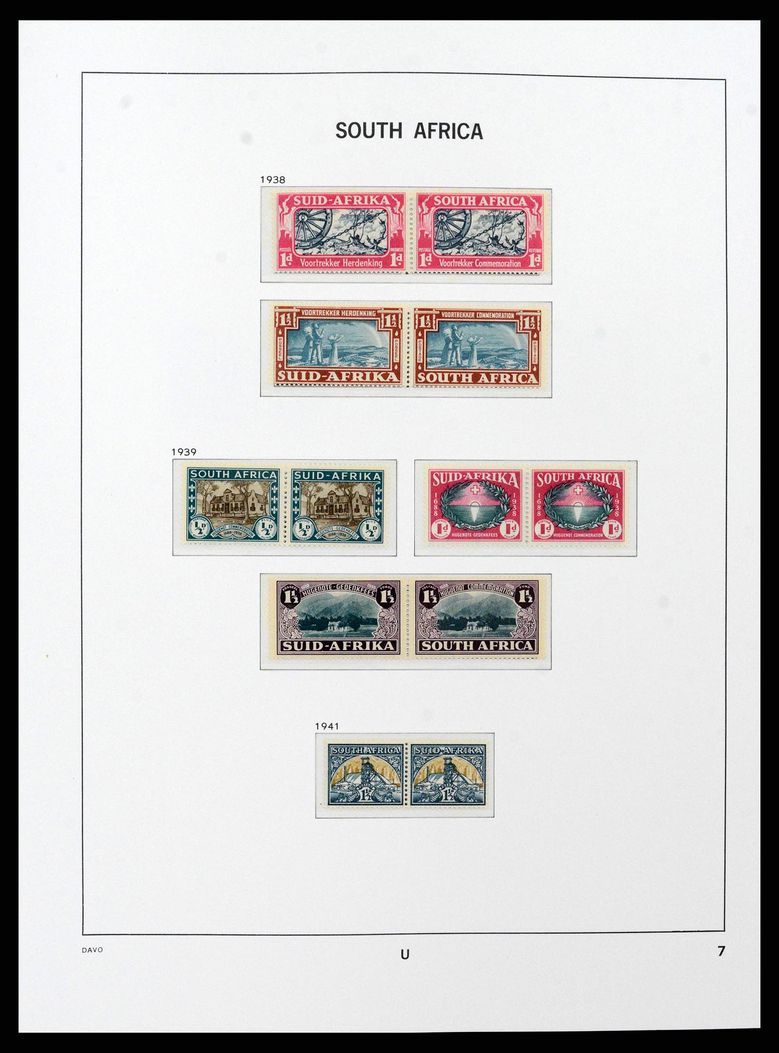 38581 0007 - Stamp collection 38581 South Africa 1910-1999.