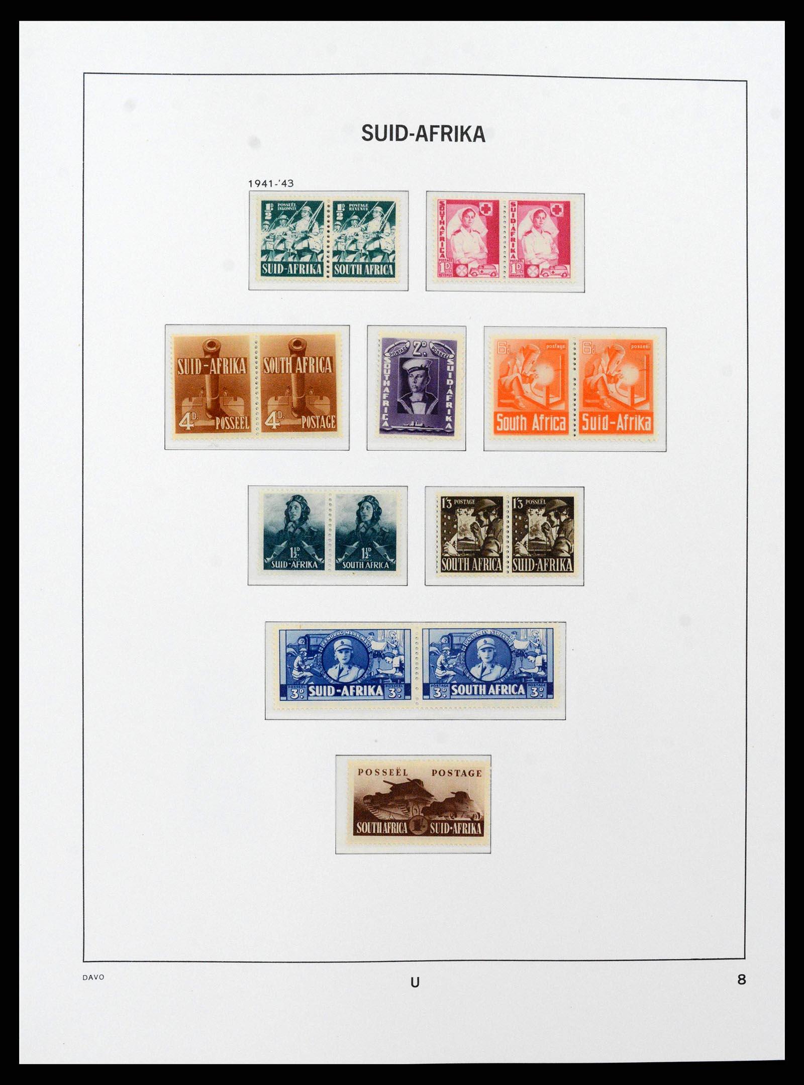 38581 0008 - Stamp collection 38581 South Africa 1910-1999.