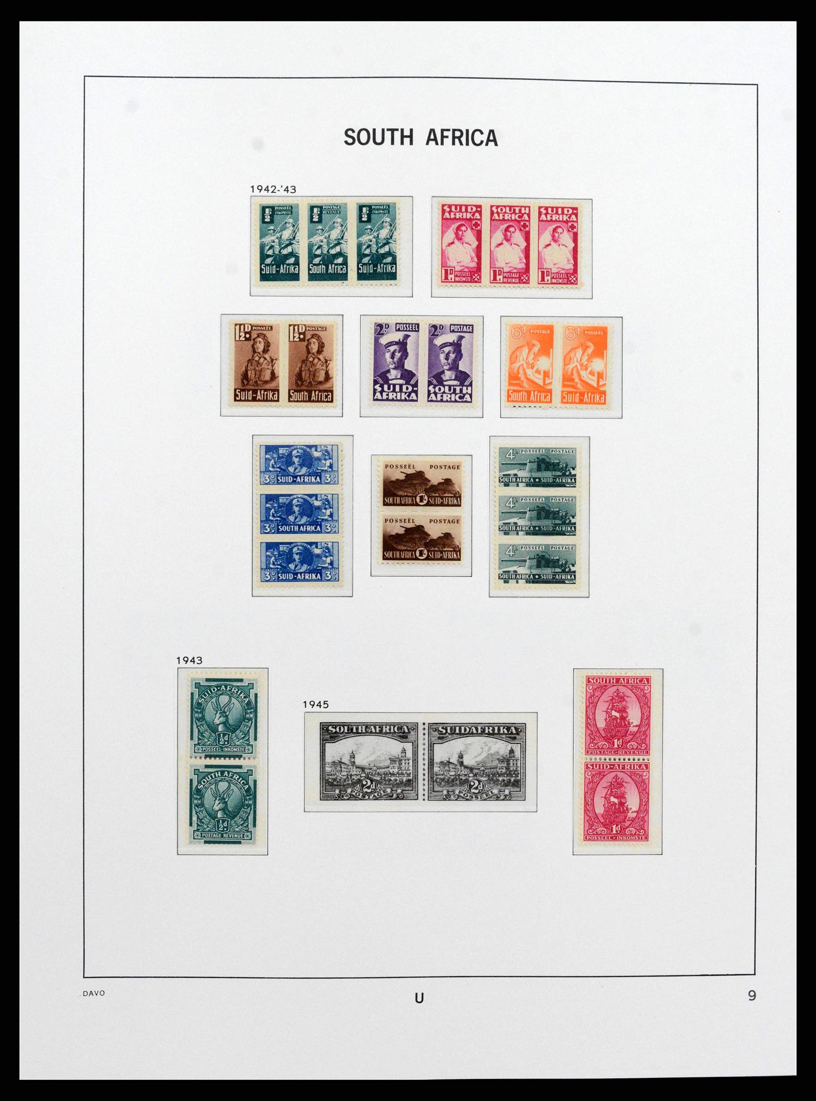 38581 0009 - Stamp collection 38581 South Africa 1910-1999.