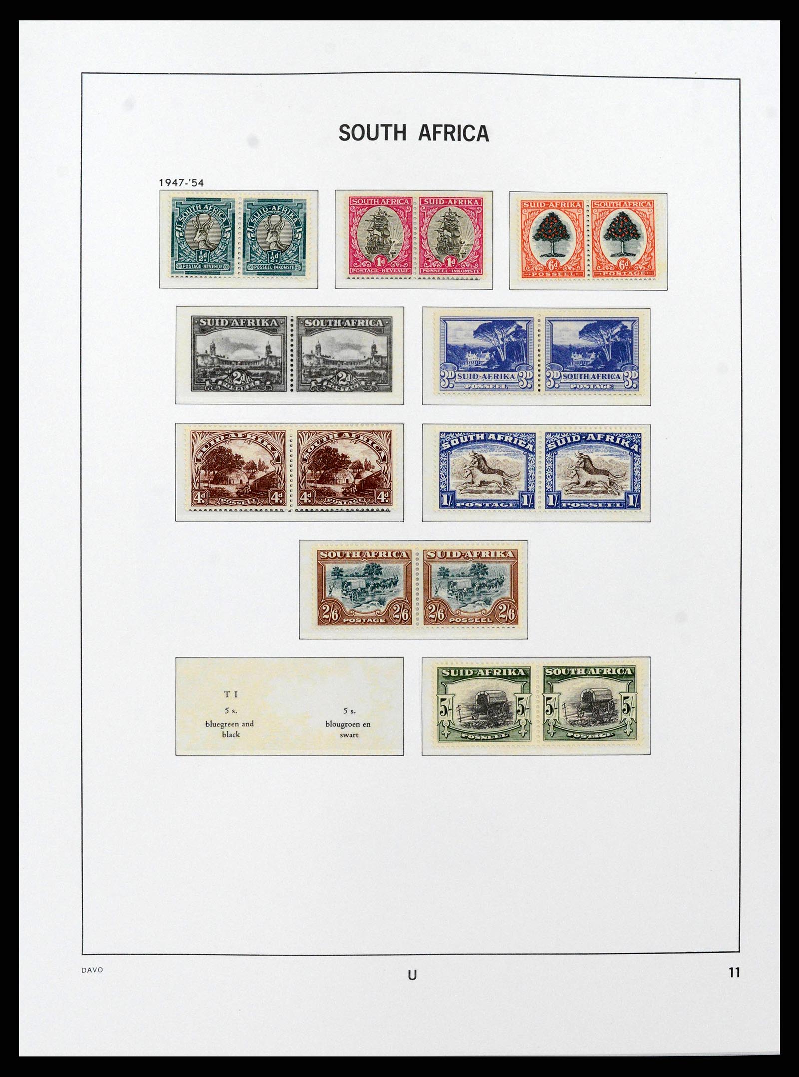 38581 0011 - Stamp collection 38581 South Africa 1910-1999.