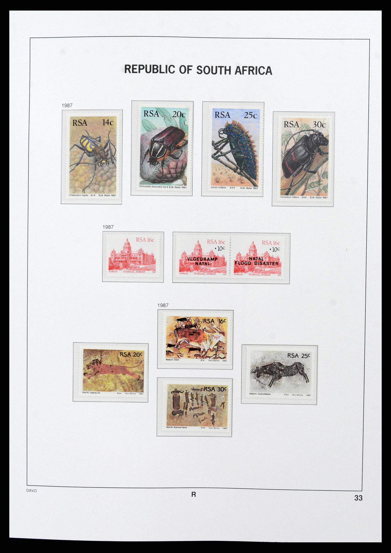 38581 0052 - Stamp collection 38581 South Africa 1910-1999.
