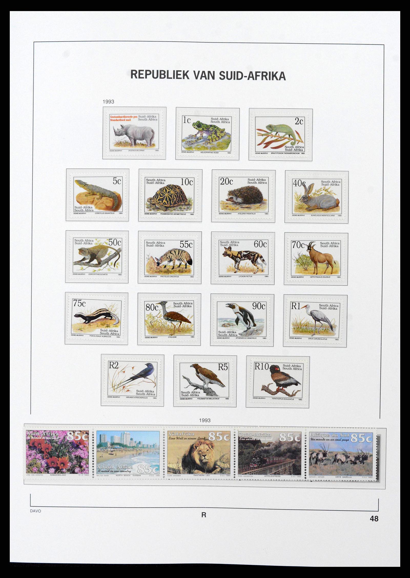 38581 0067 - Stamp collection 38581 South Africa 1910-1999.