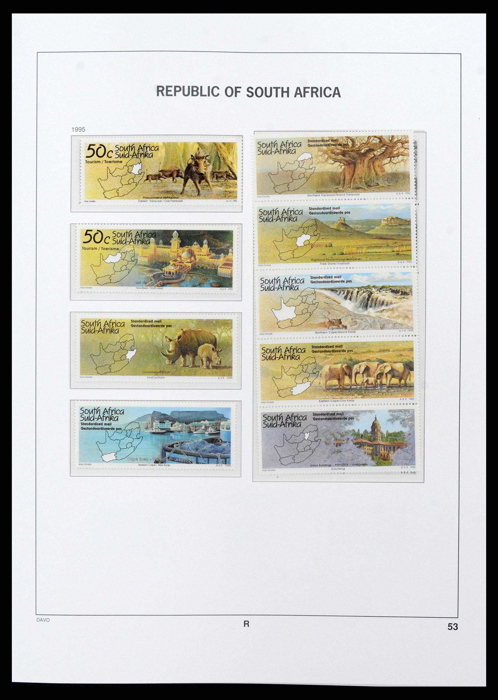 38581 0072 - Stamp collection 38581 South Africa 1910-1999.