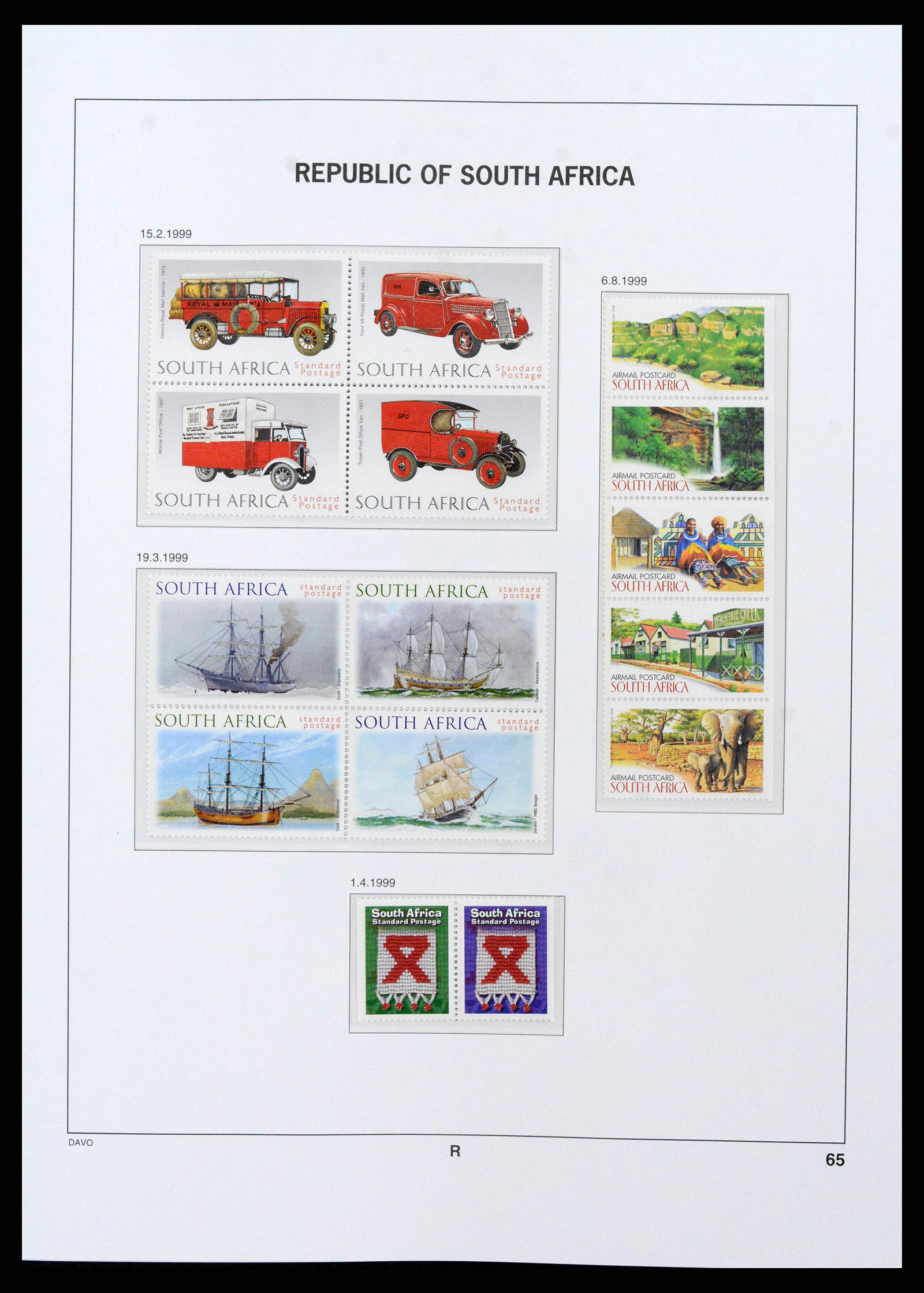 38581 0084 - Stamp collection 38581 South Africa 1910-1999.