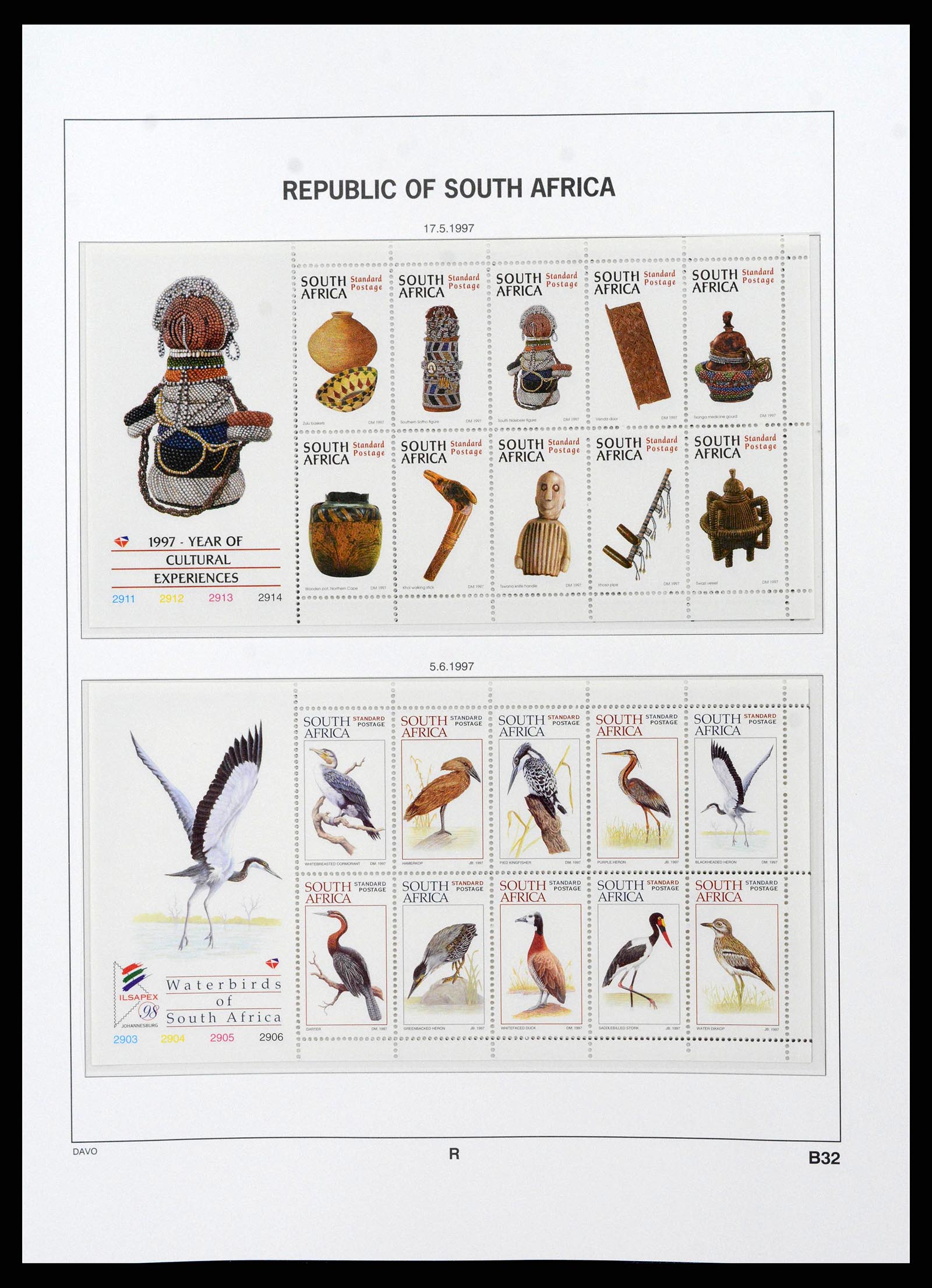 38581 0121 - Stamp collection 38581 South Africa 1910-1999.