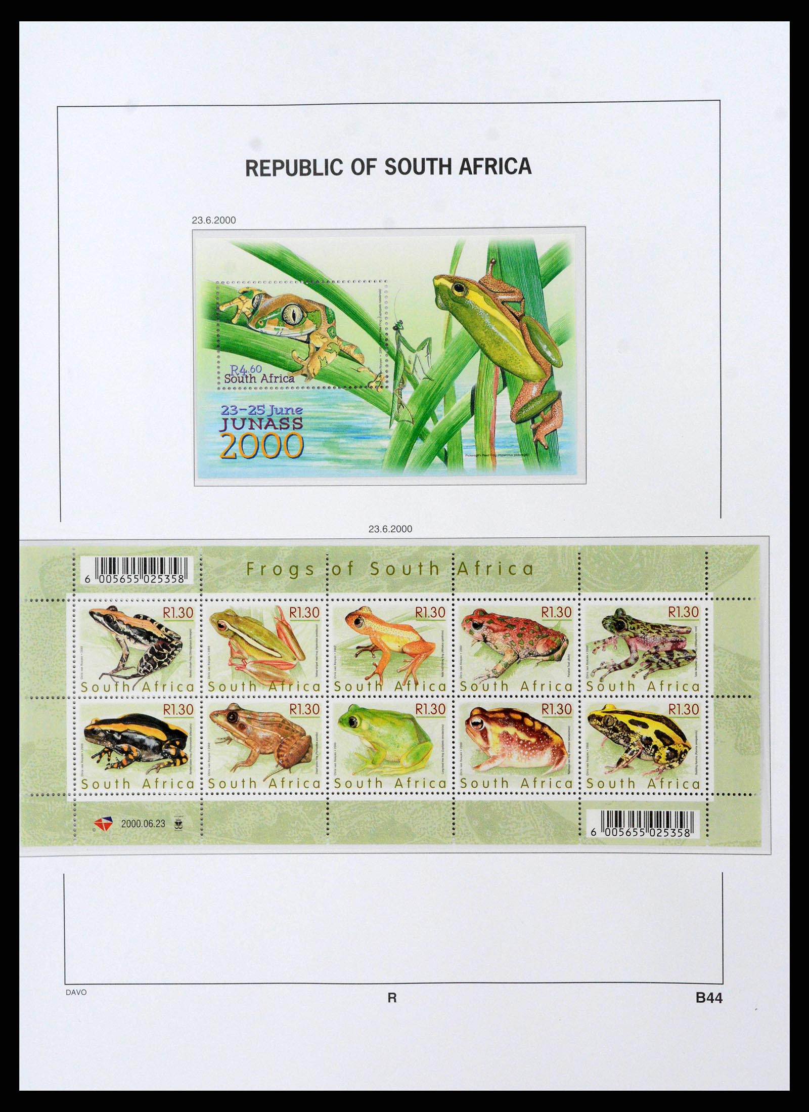 38581 0133 - Stamp collection 38581 South Africa 1910-1999.