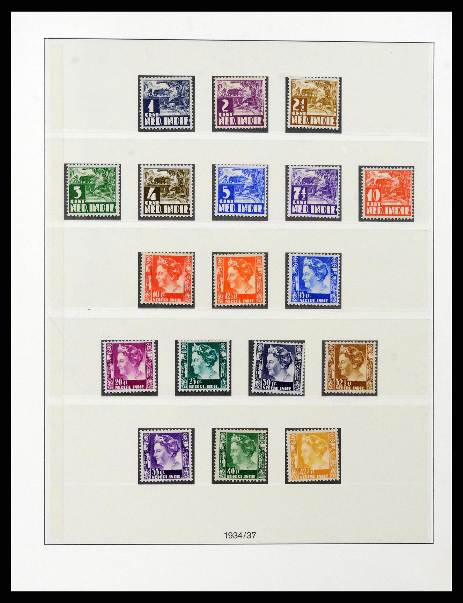 38583 0011 - Stamp collection 38583 Dutch east Indies 1909-1949.