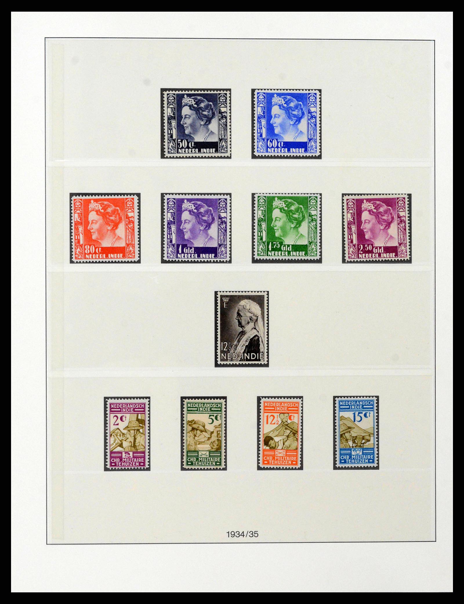 38583 0012 - Stamp collection 38583 Dutch east Indies 1909-1949.