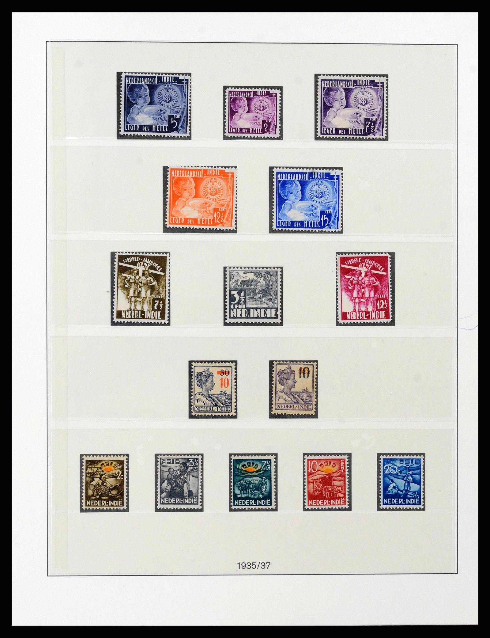 38583 0013 - Stamp collection 38583 Dutch east Indies 1909-1949.