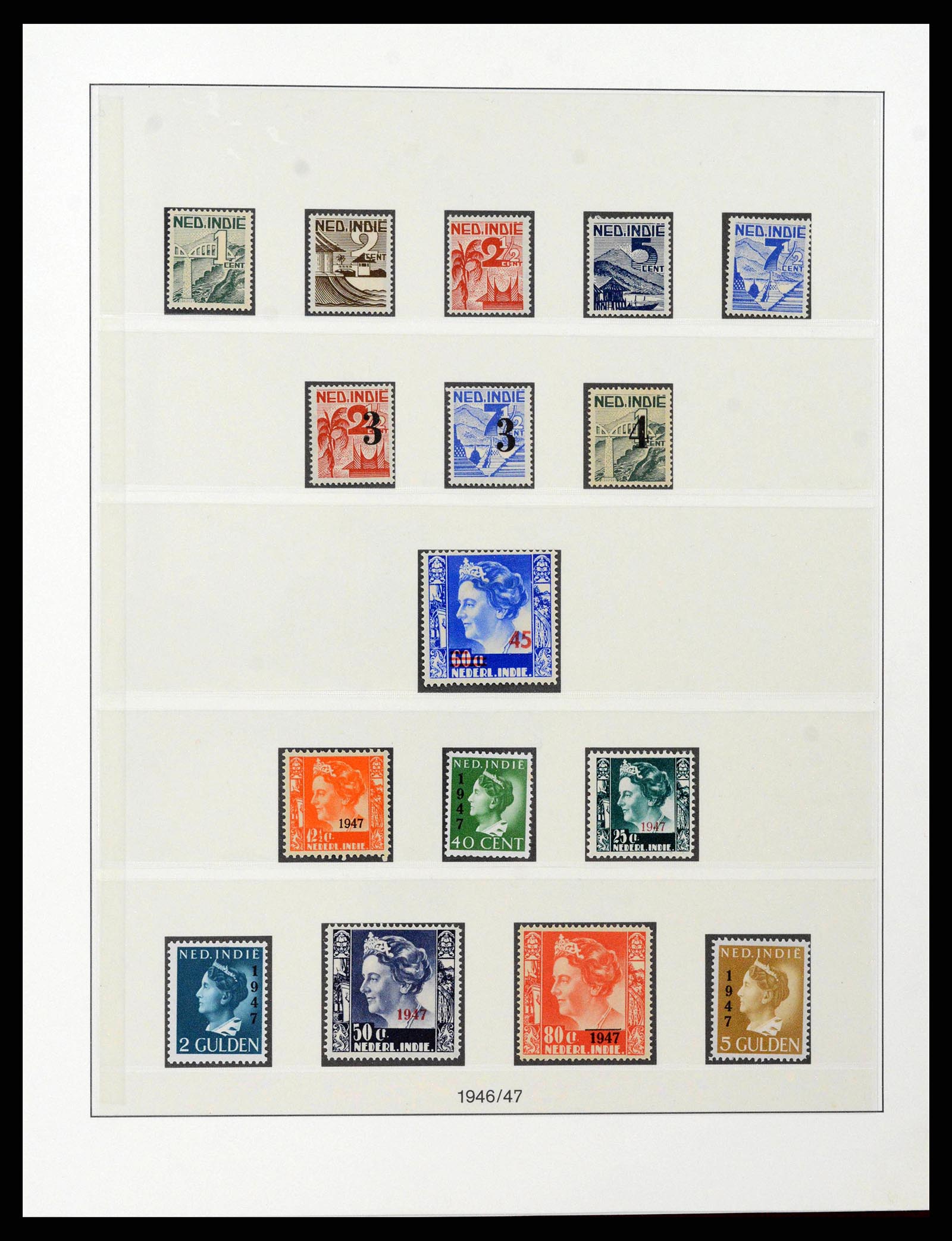 38583 0020 - Stamp collection 38583 Dutch east Indies 1909-1949.